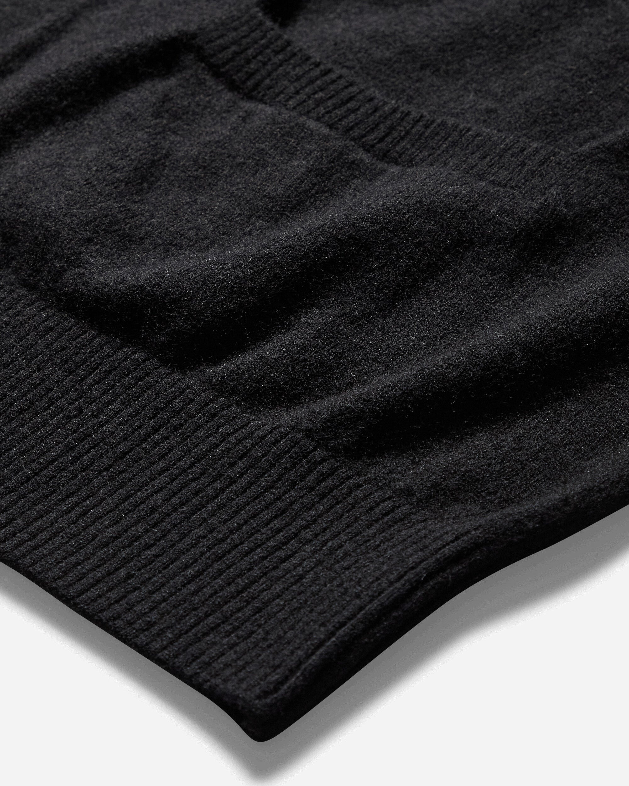 Men's Wool Knit Cardigan Black - 4