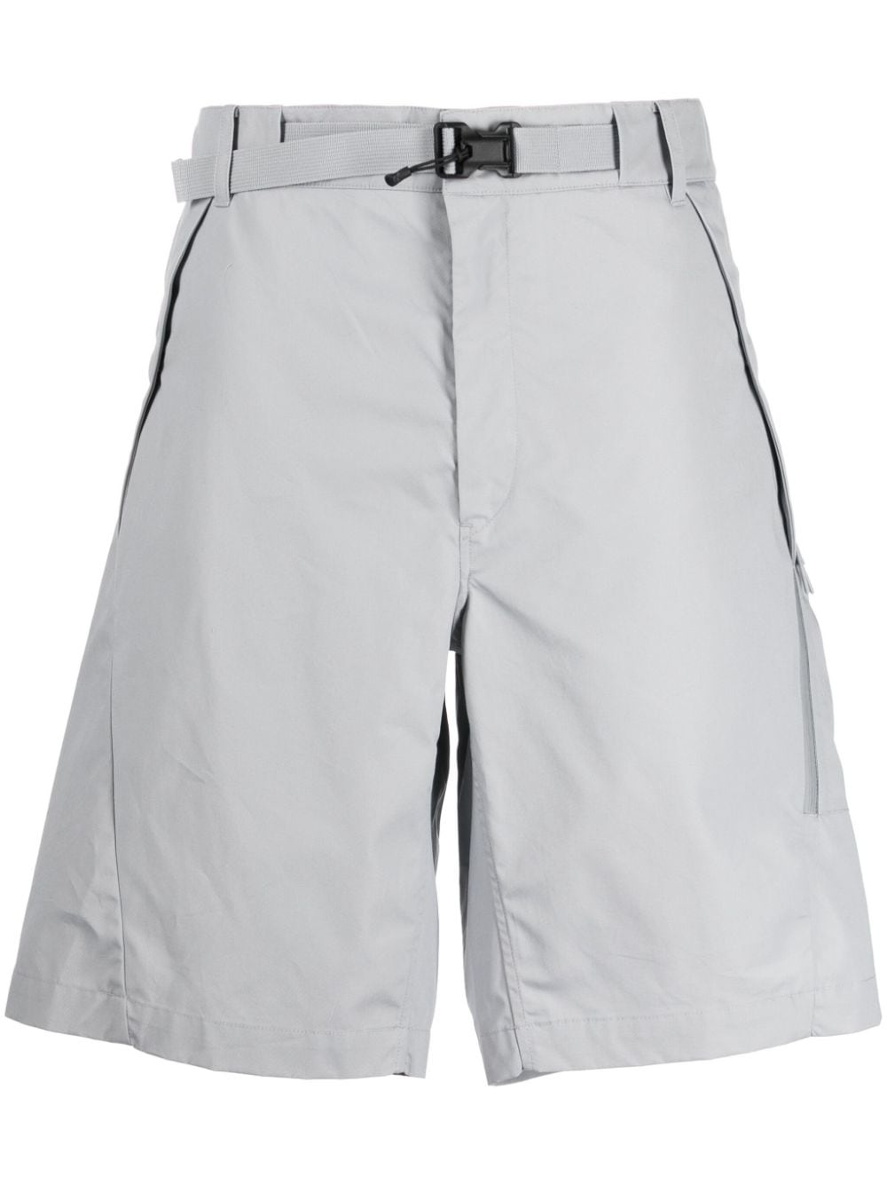 Metropolis Series belted cotton shorts - 1