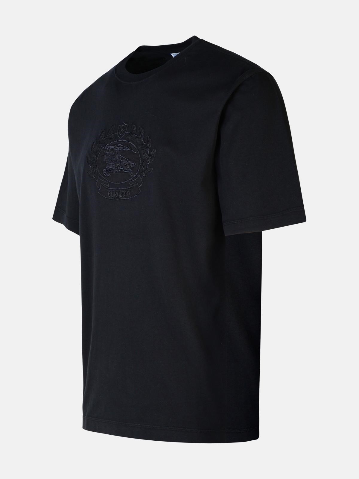 BLACK COTTON T-SHIRT - 2
