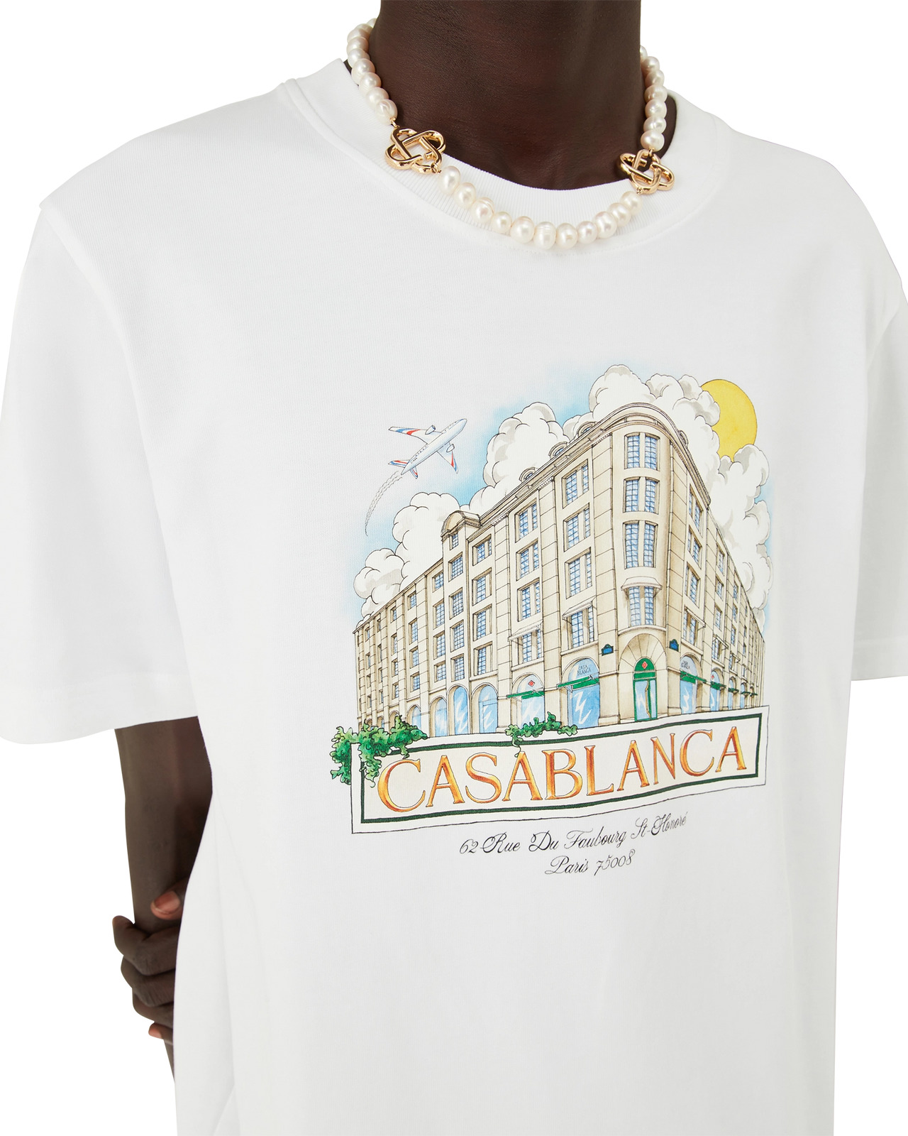 Paris Store Printed Short Sleeve T-Shirt | Casablanca Paris - 2
