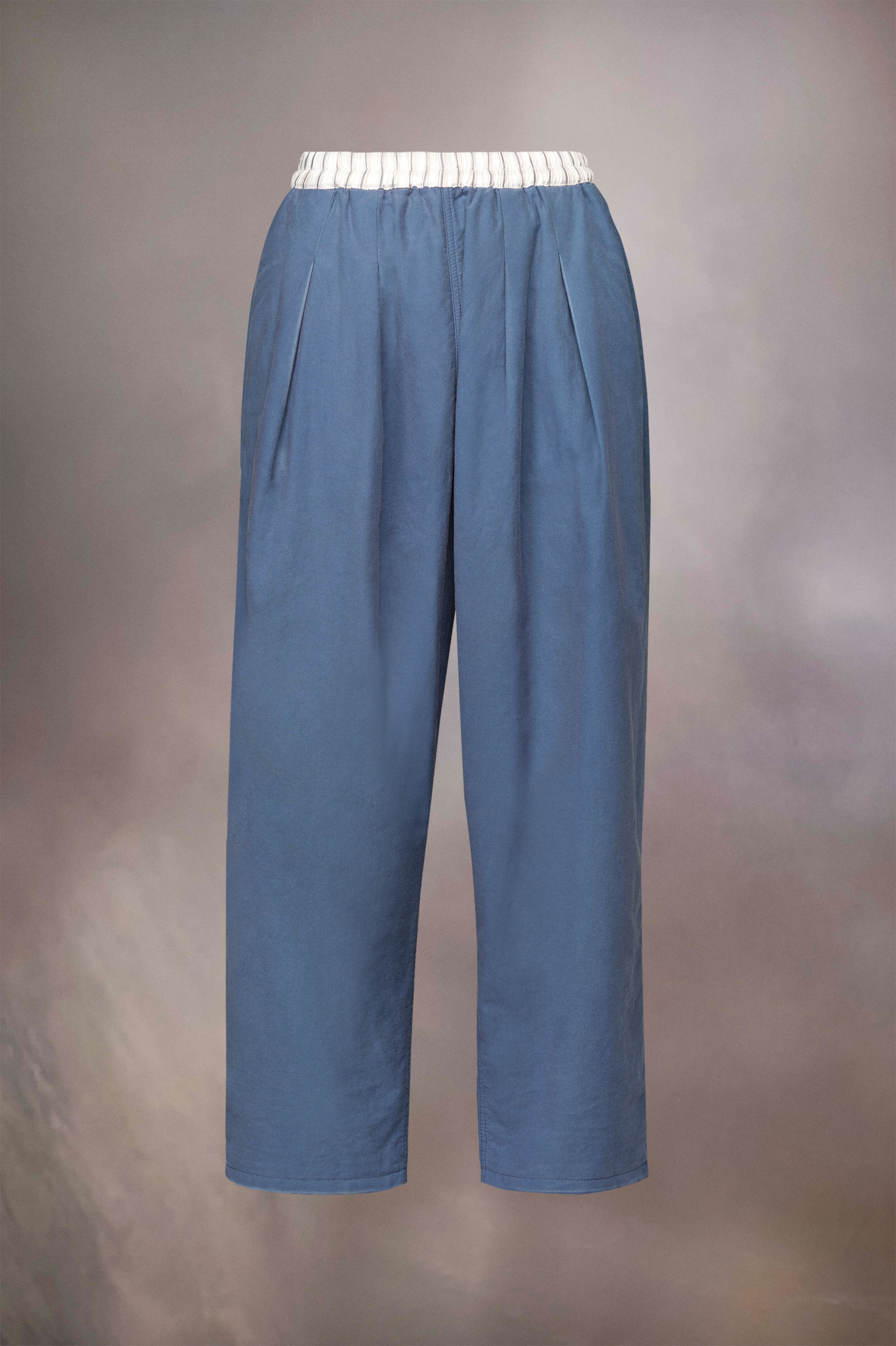 Cotton twill cropped trousers - 2