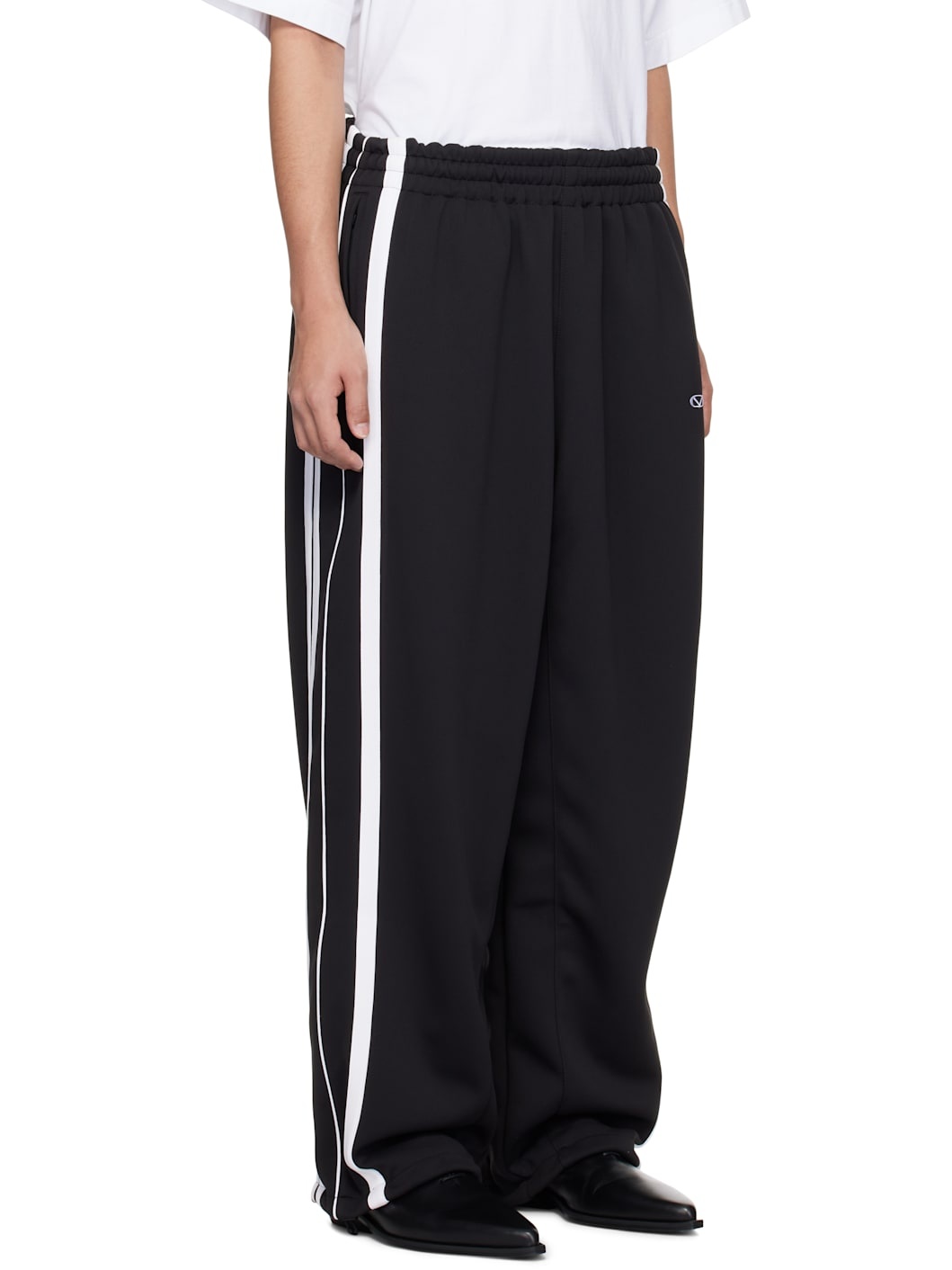 Black Oval Logo Gym Sweatpants - 2