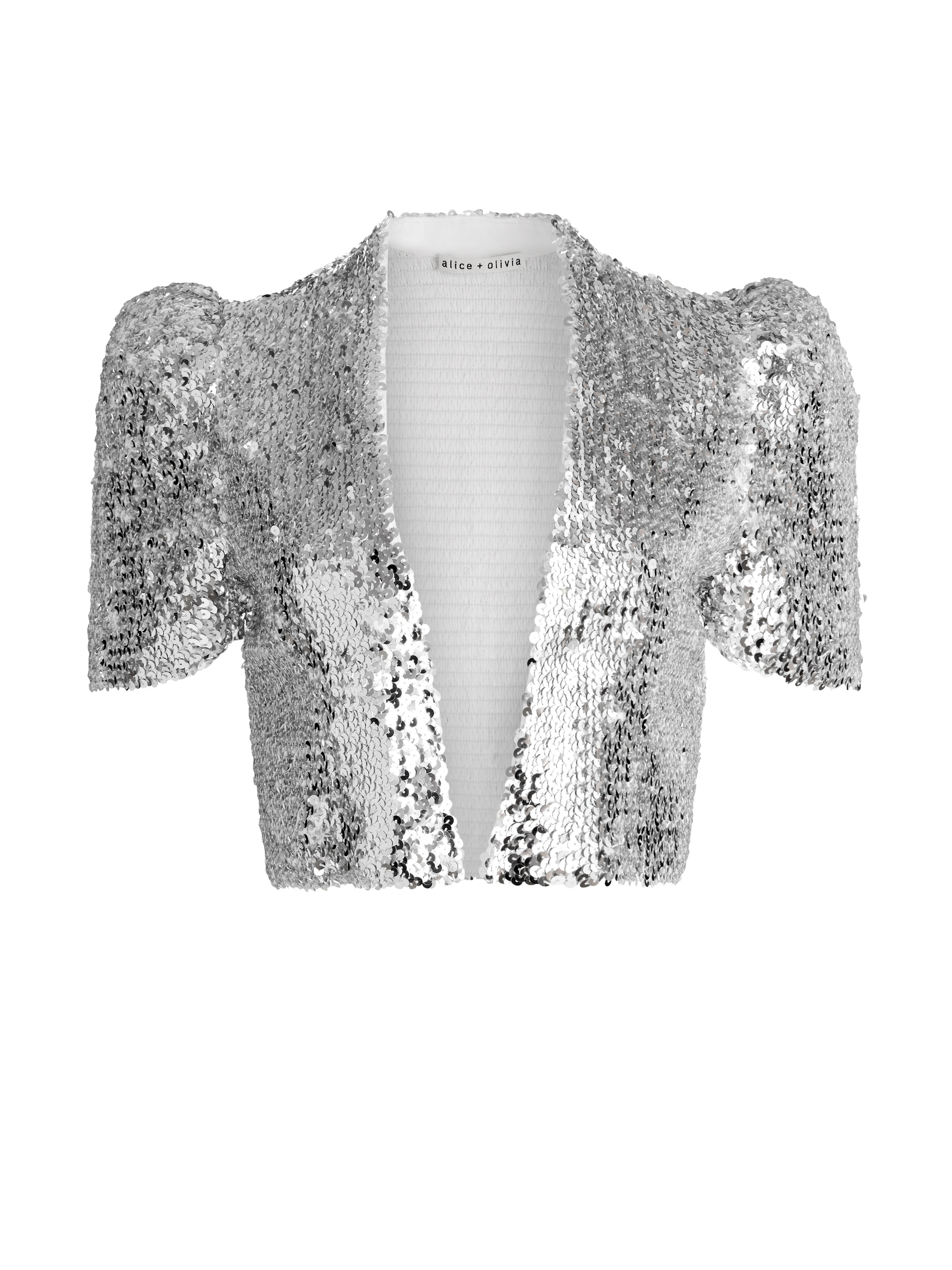 SHERRYL SEQUIN EMEBLLISHED CROPPED JACKET - 1