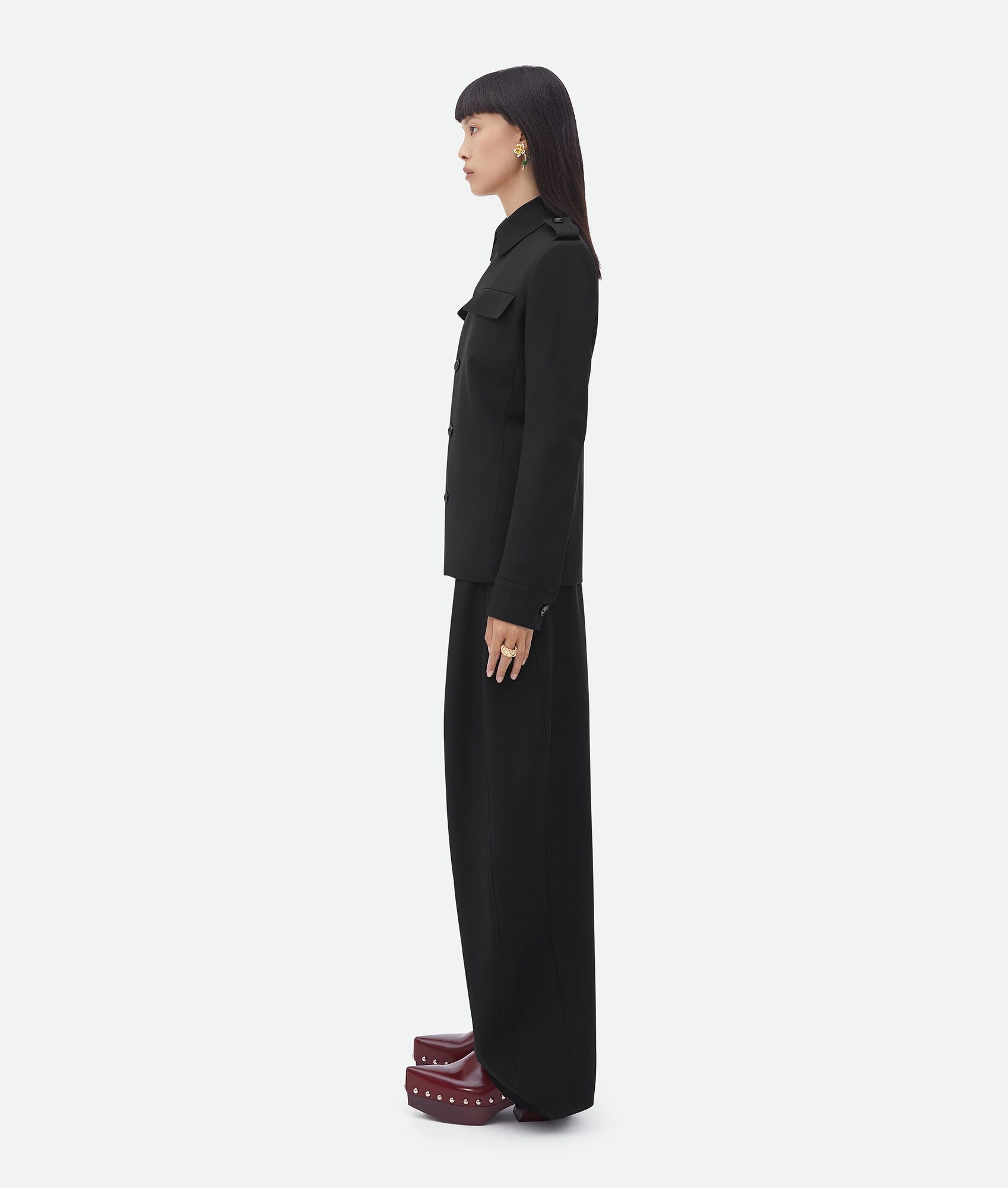wool twill jacket - 2