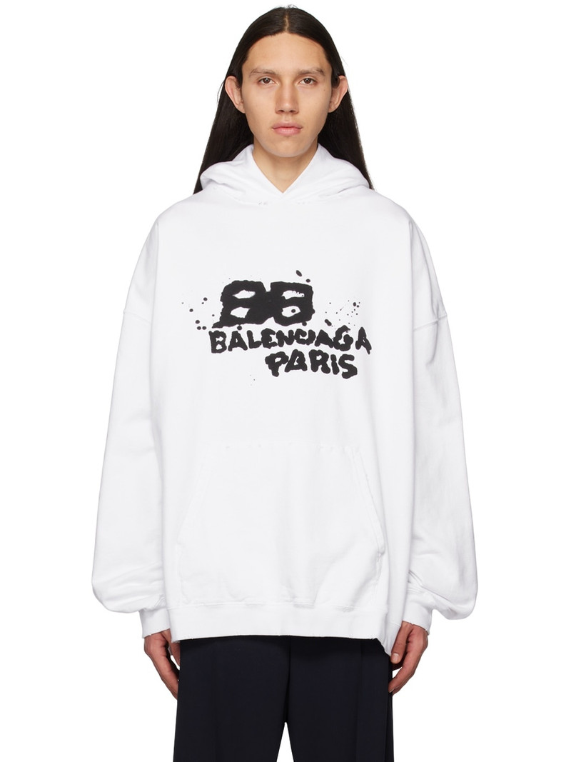 logo-print pullover hoodie - 1