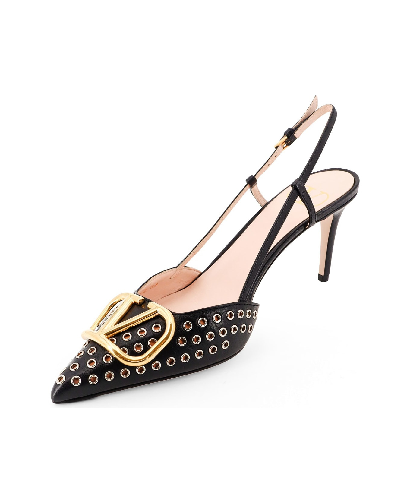 Valentino Garavani Leather Slingback Décolleté - 4