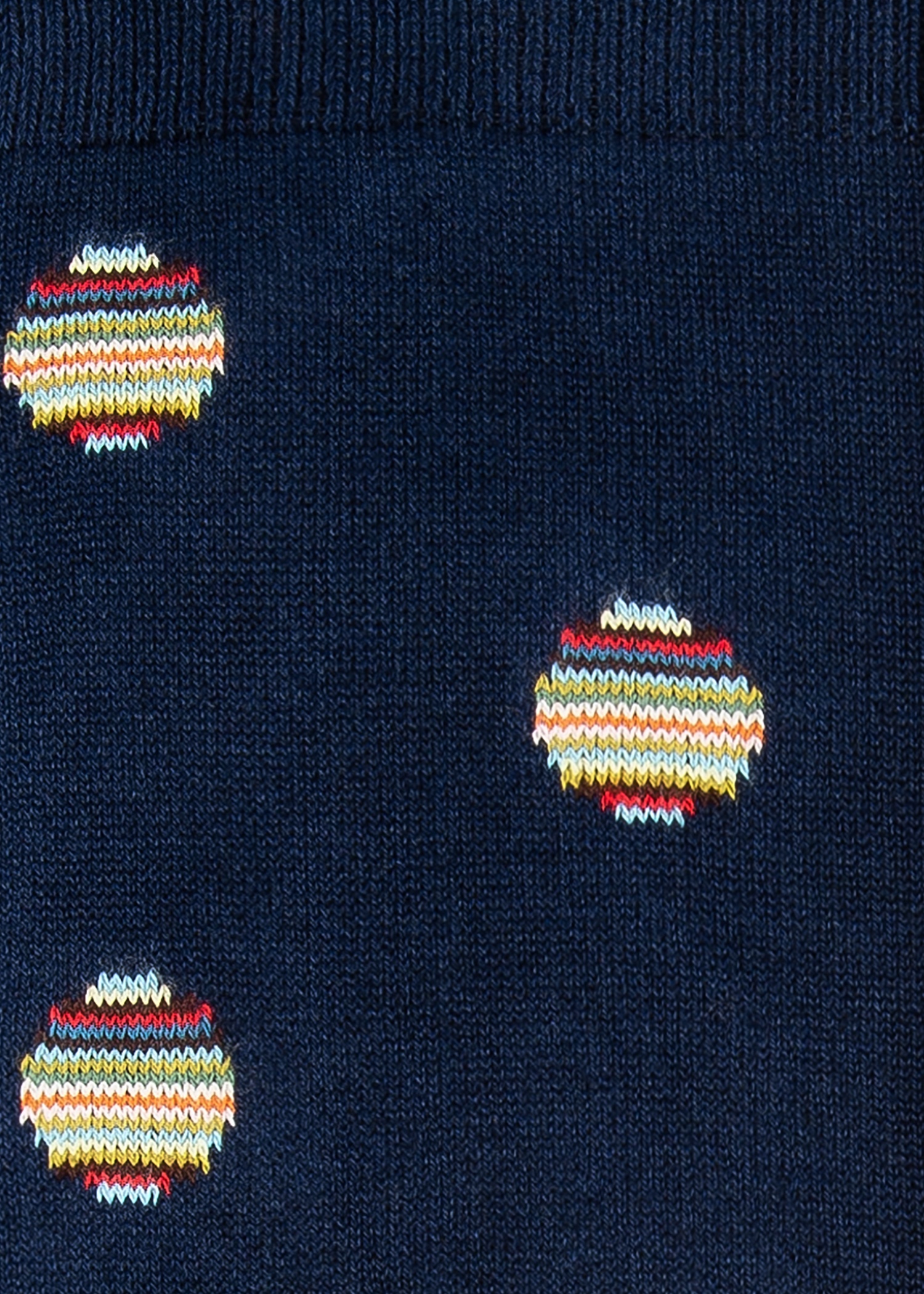 Navy 'Signature Stripe Polka Dot' Socks - 3