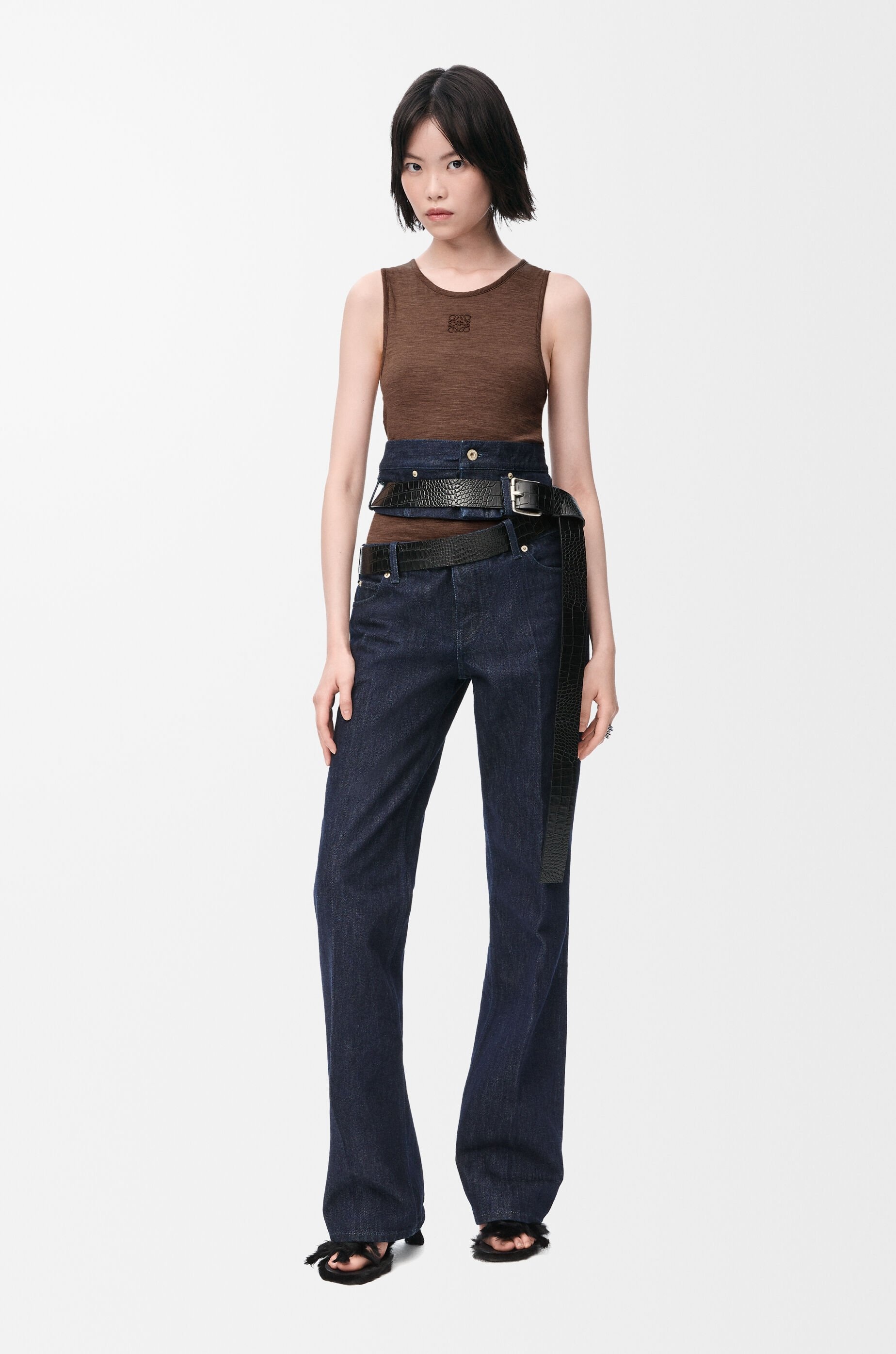 Anagram tank top in stretch wool - 2