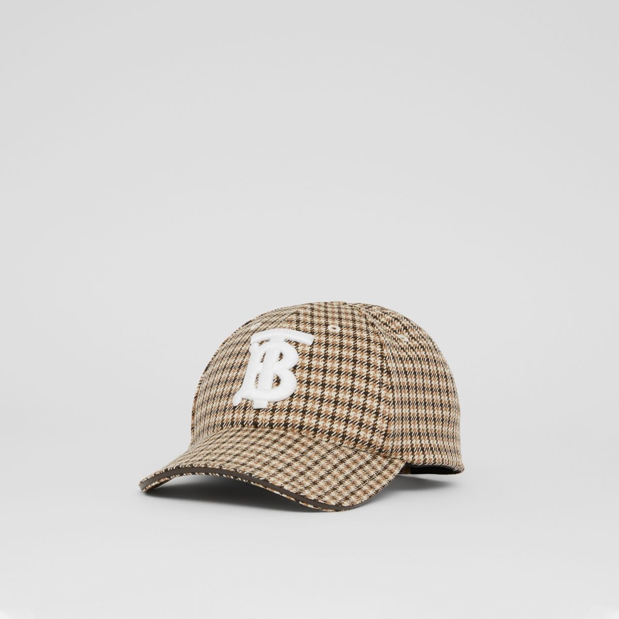 Monogram Motif Houndstooth Check Baseball Cap - 6