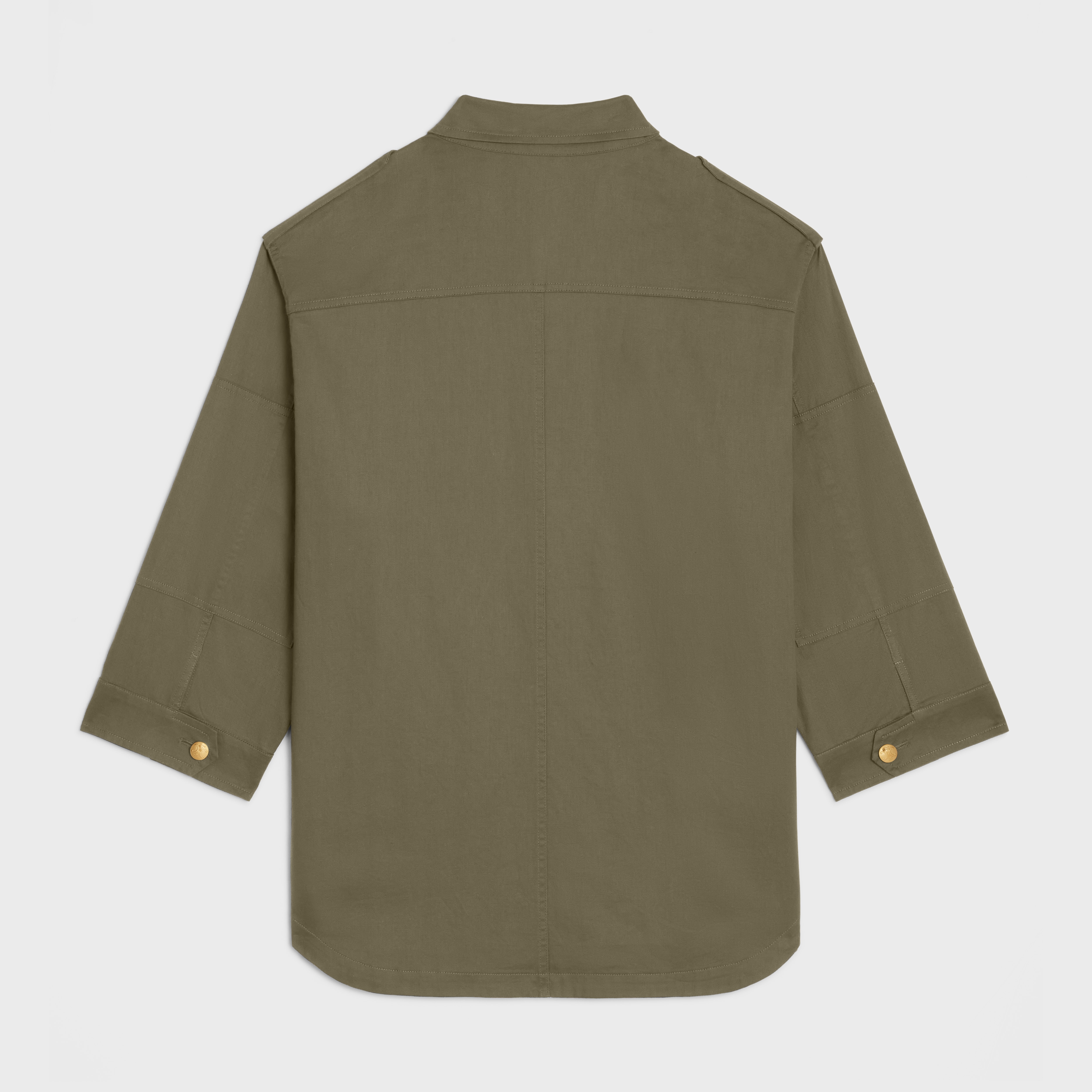 military parka in lightweight twill - 2