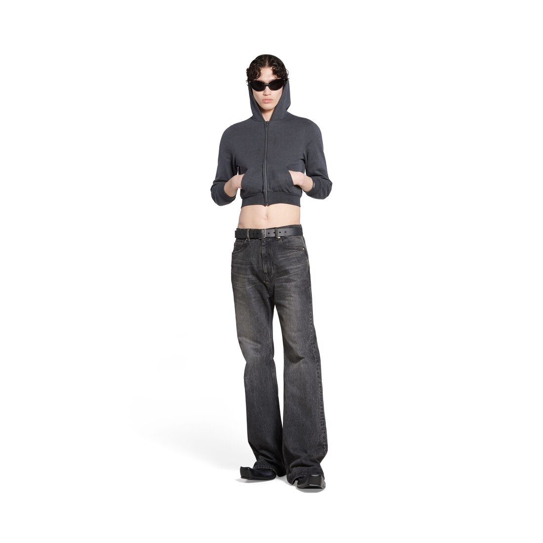 Men's Flared Pants in Black - 2