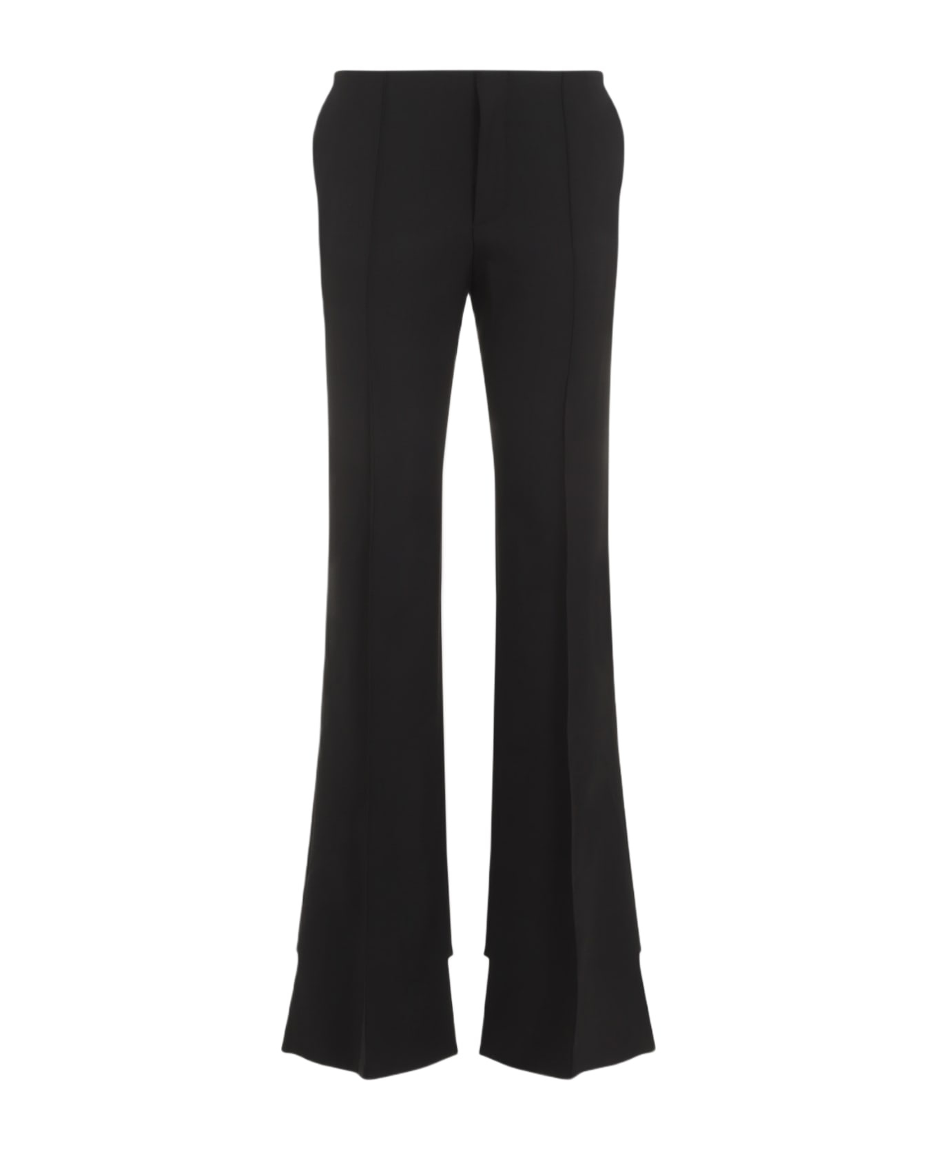 Black Stretch Wool Pant - 1