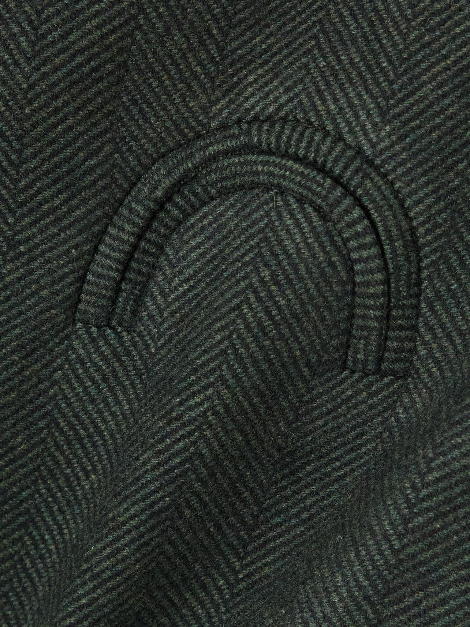 Cheveyo Coci herringbone wool mini skirt Dark green - 4