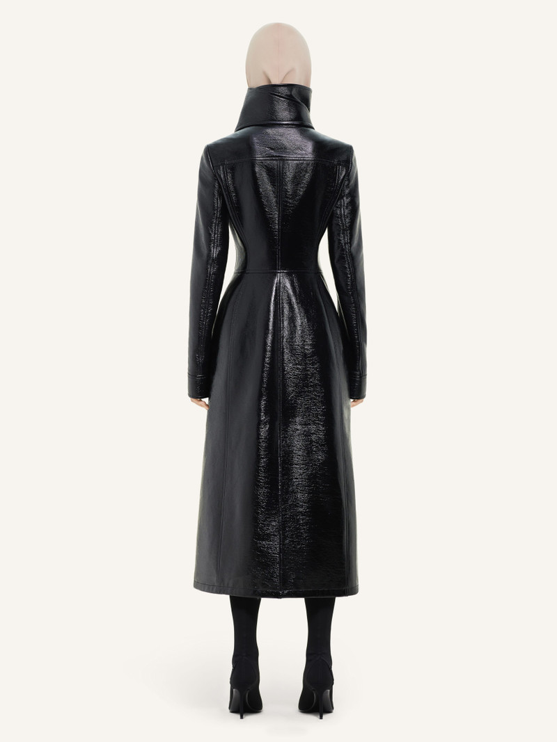 LONG VINYL TRENCH COAT 3