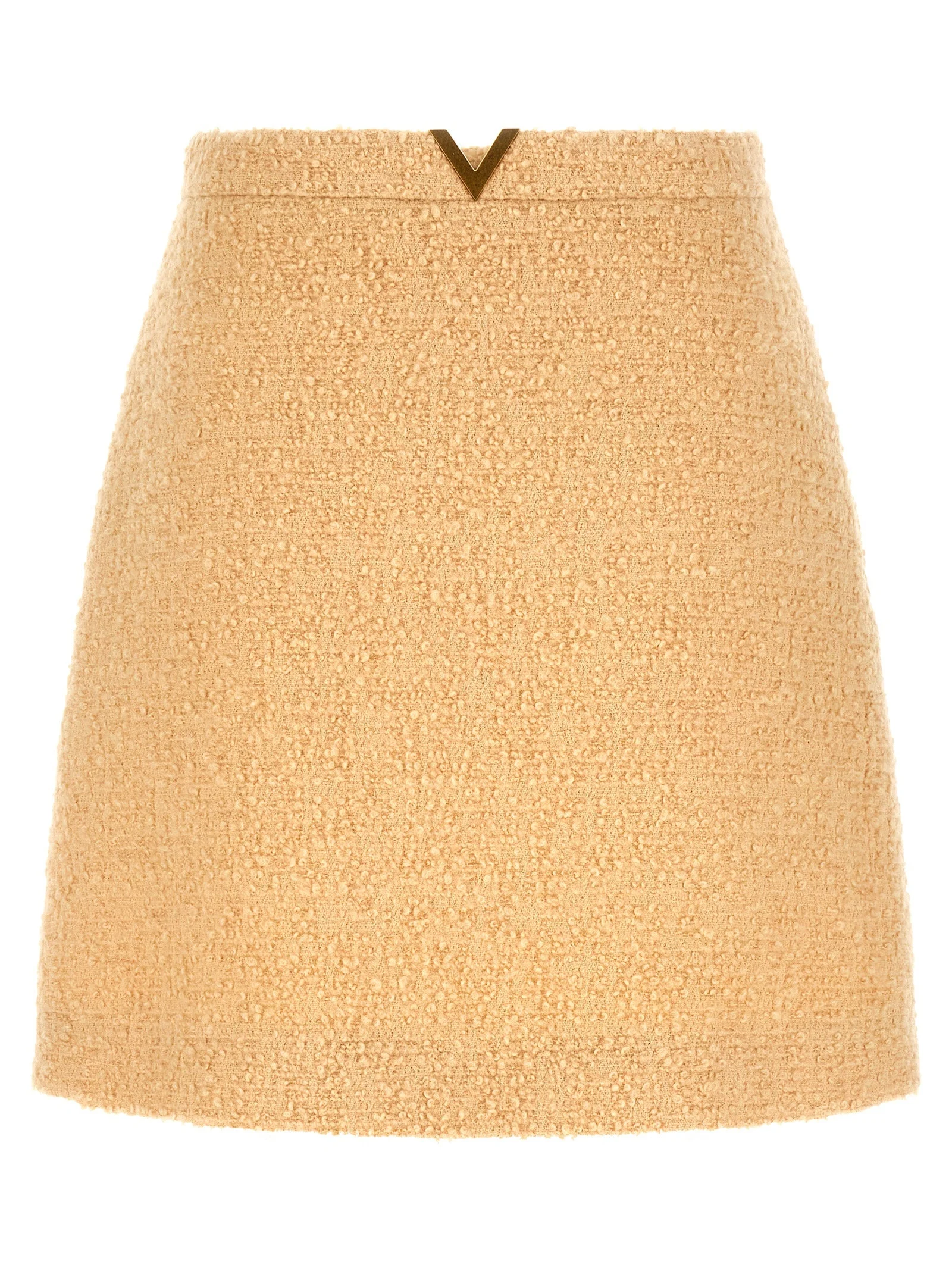 V Gold Skirts Beige - 1