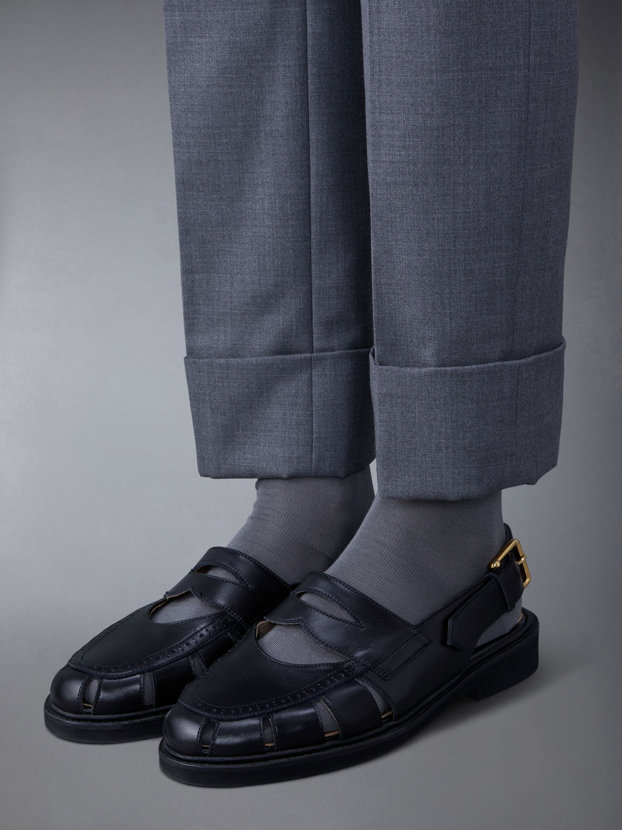 Thom Browne slingback cut-out sandals | REVERSIBLE