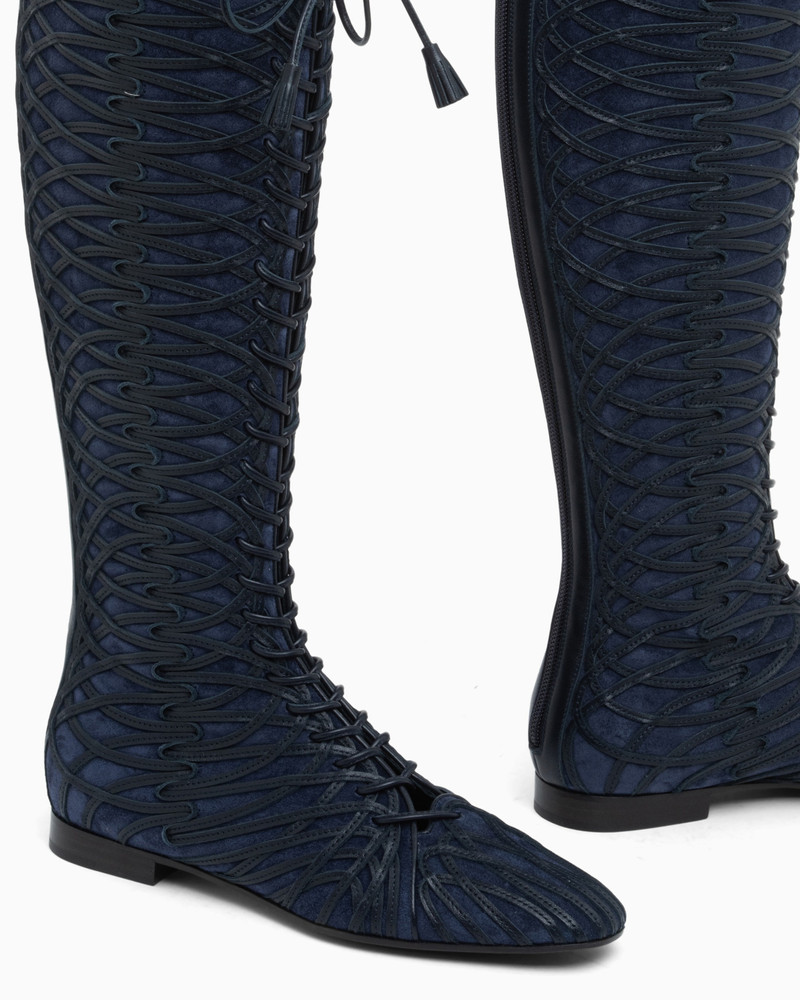 GIORGIO ARMANI BOOTS IN SPLIT LEATHER WITH A LEATHER SOLE outlook