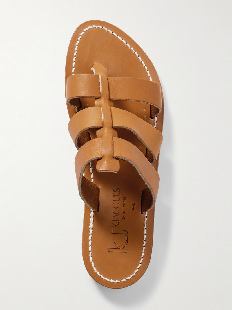 Dolon Cutout Leather Slides 5