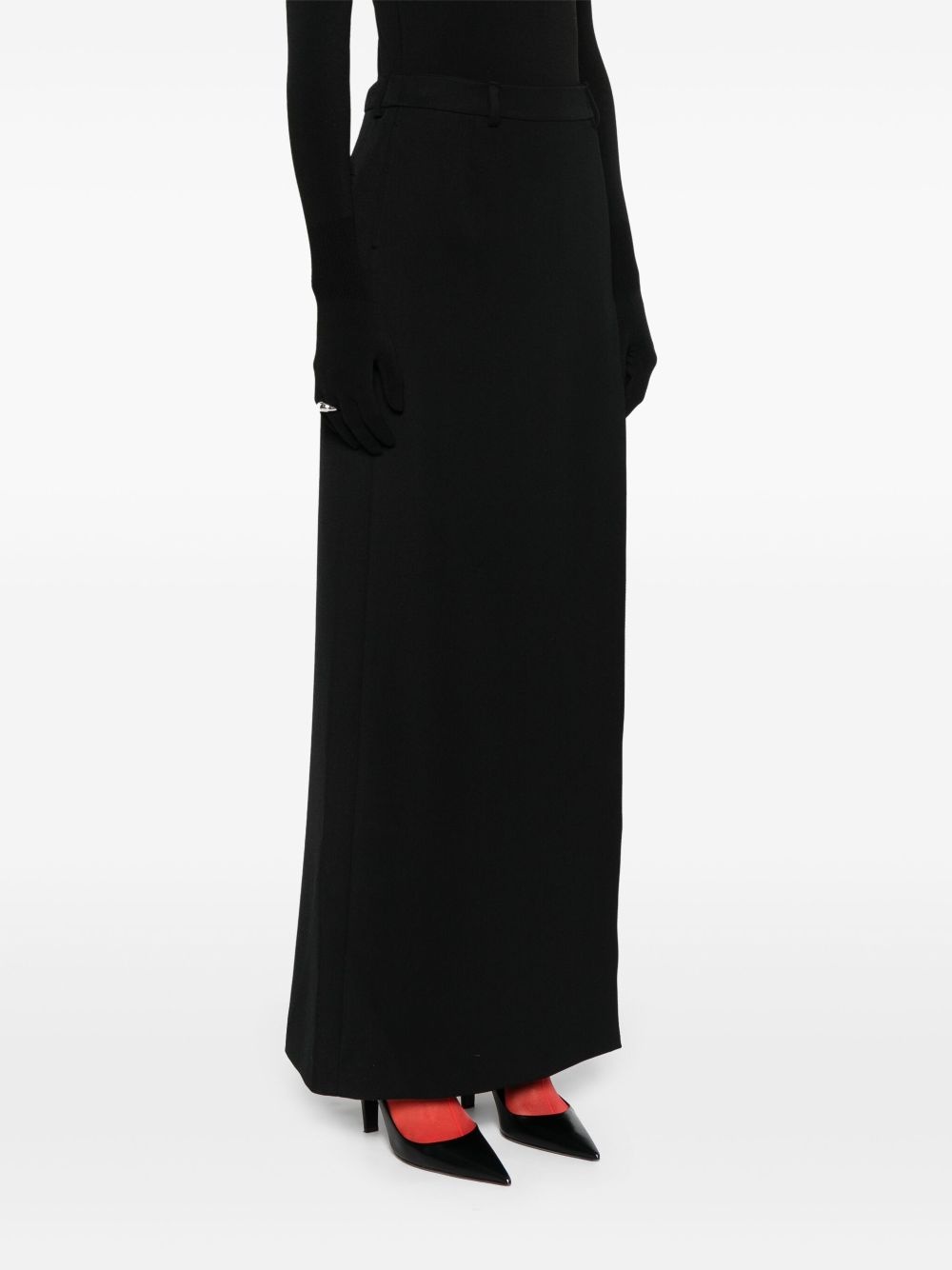 slit tailored maxi skirt - 3