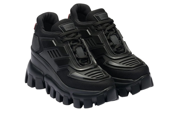 (WMNS) PRADA Cloudbust Thunder Mid Top Sneakers 'Black' 1E819L_3KR2_F0002_F_B080 - 2