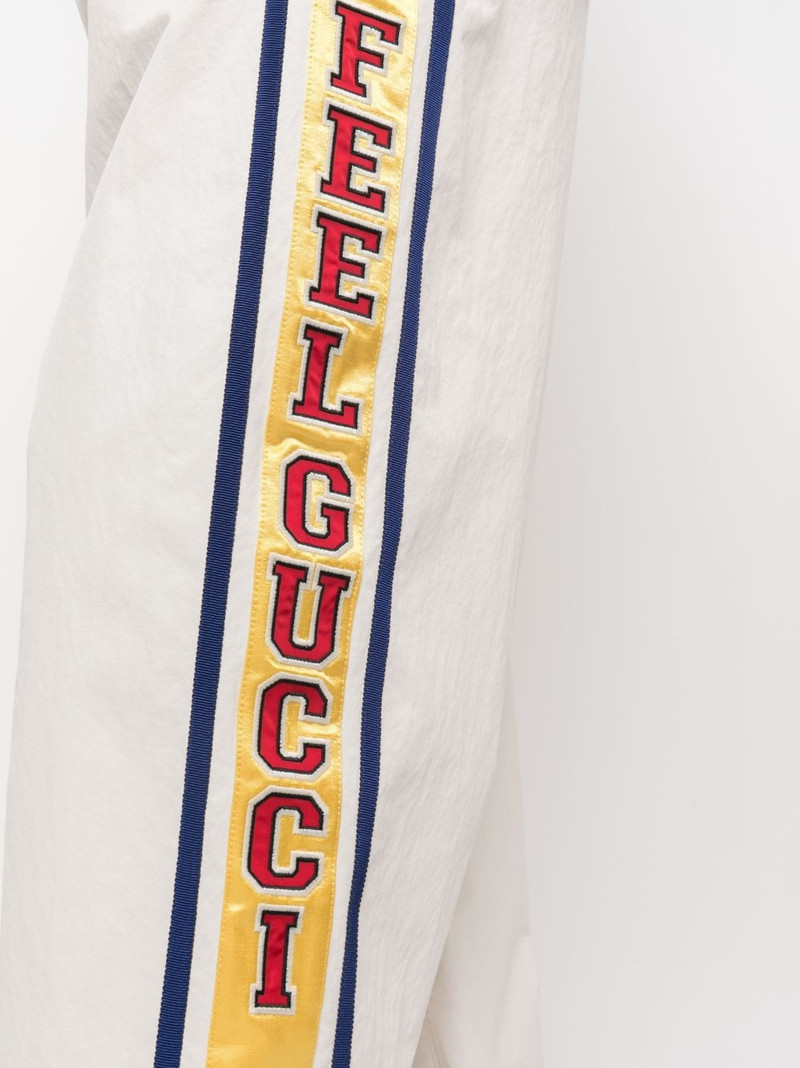 stripe-detail elasticated track pants 5
