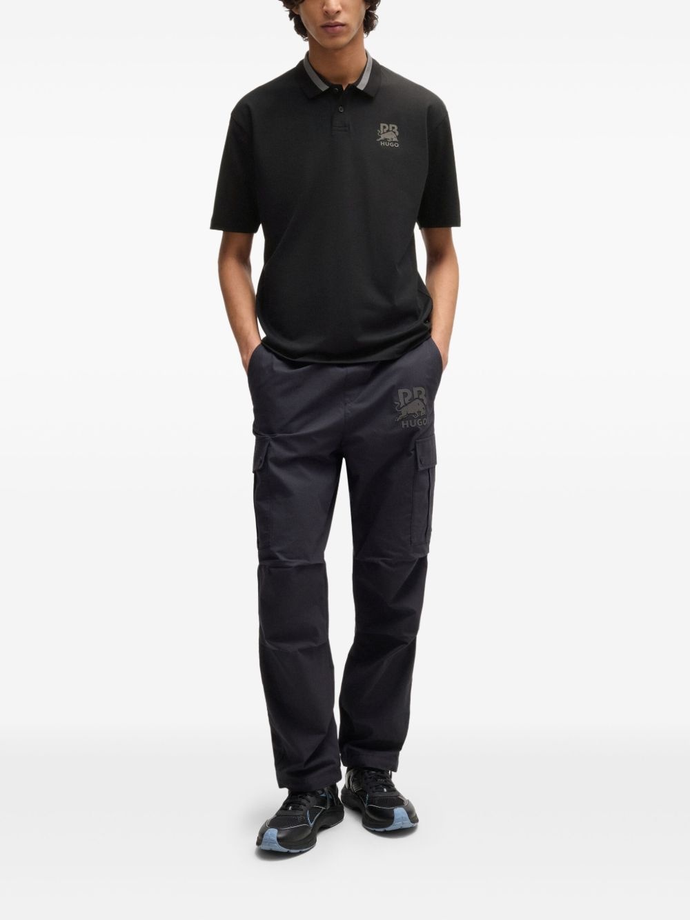 x RB logo appliqué polo shirt - 2