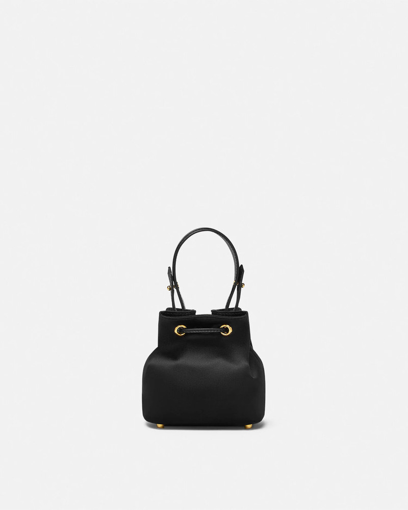 VERSACE La Medusa Satin Mini Bucket Bag outlook