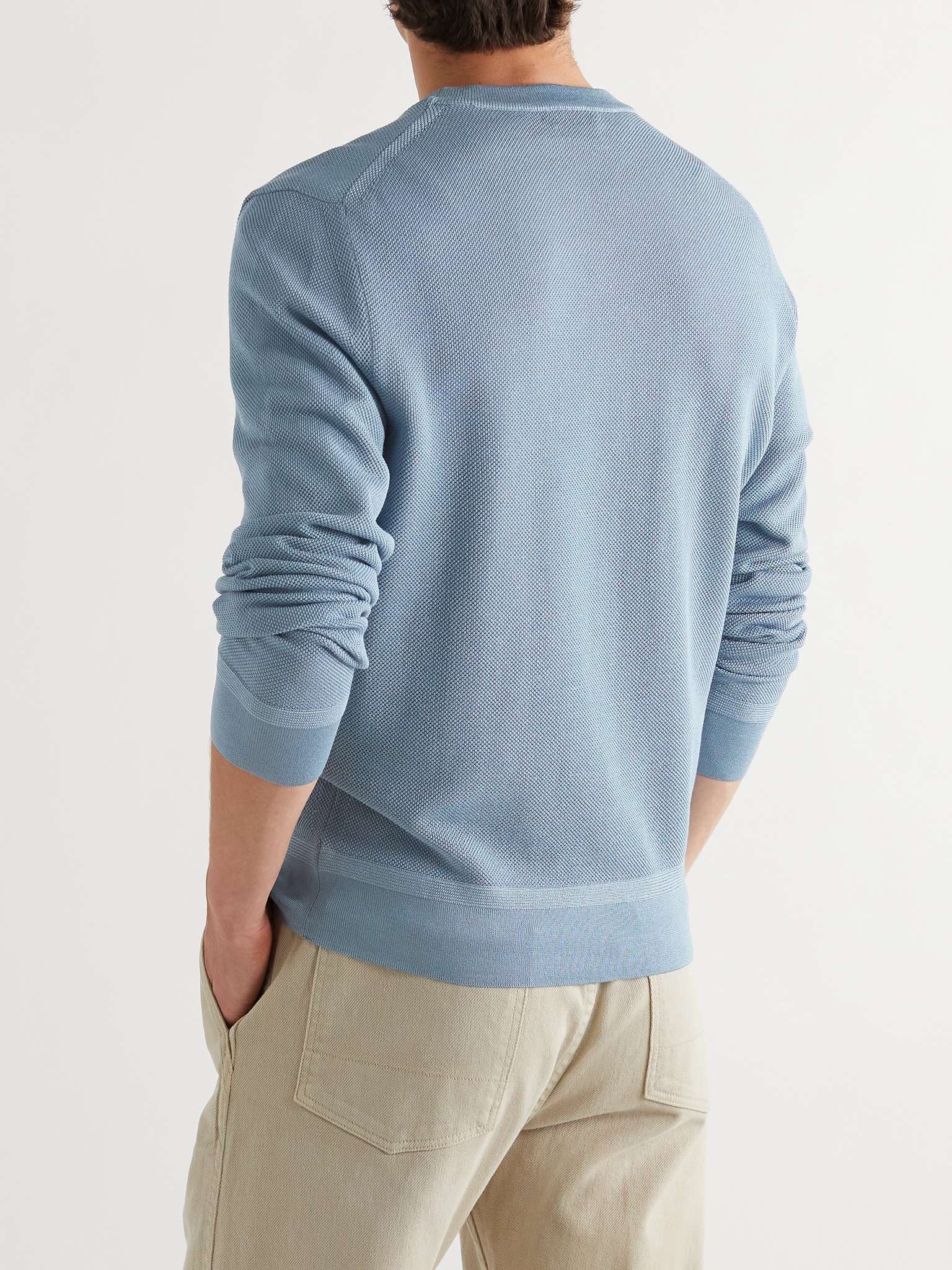 Slim-Fit Cotton-Blend Sweater - 4