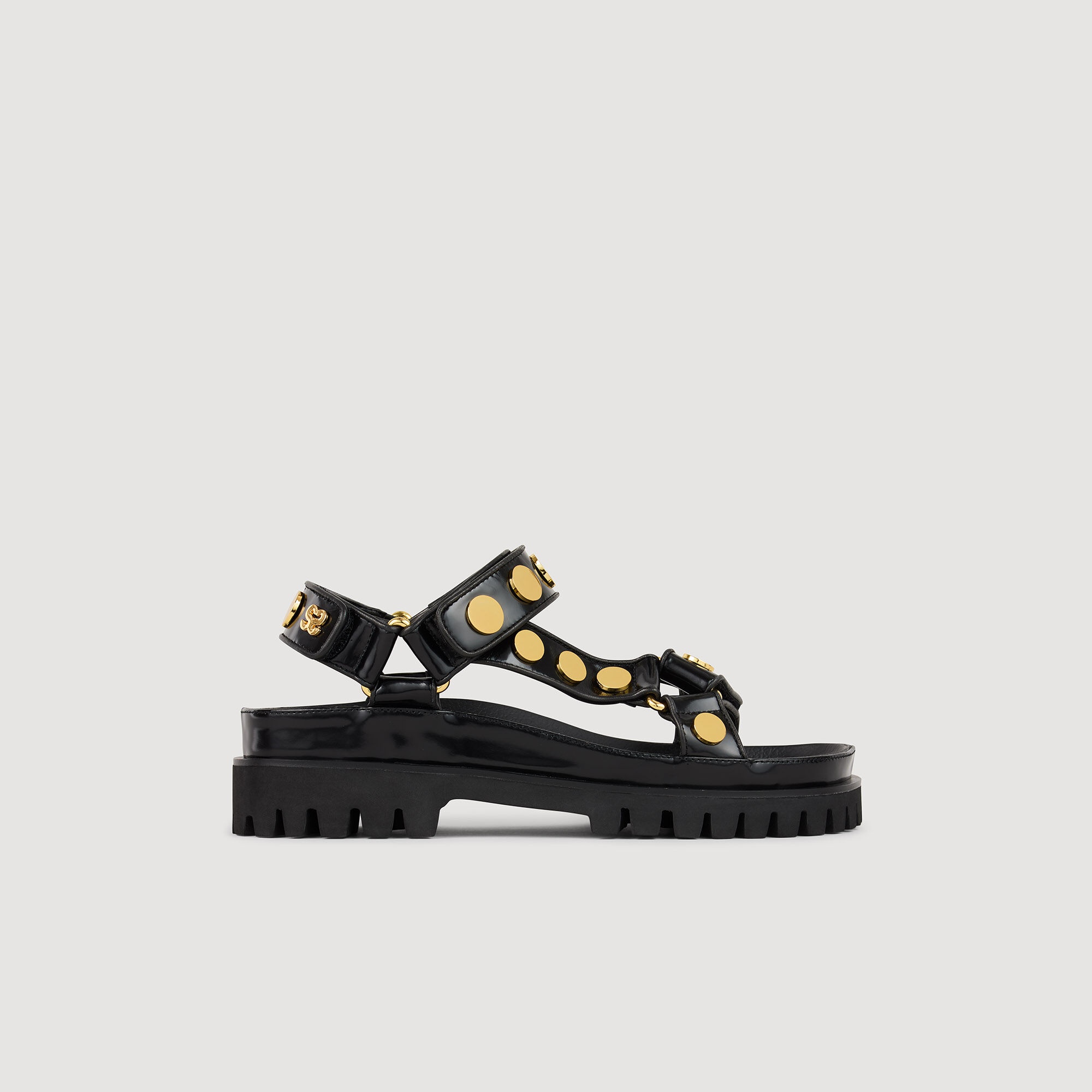 STUDDED SANDALS WITH TREAD - 2
