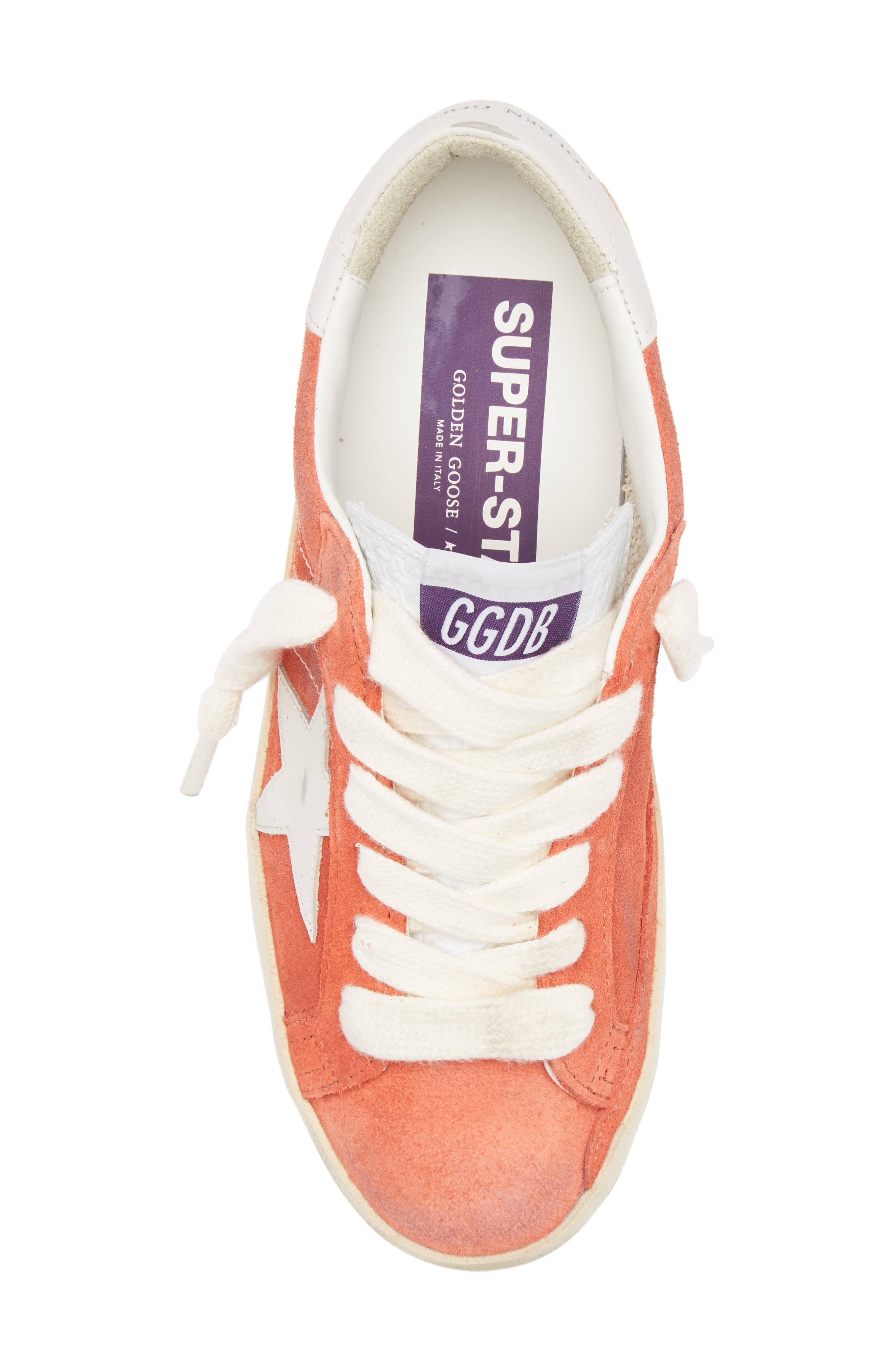 Golden Goose Super-Star Low Top Sneaker in Coral/Milk at Nordstrom - 5