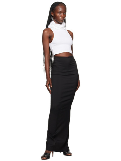 Alaïa Black Vented Maxi Skirt outlook