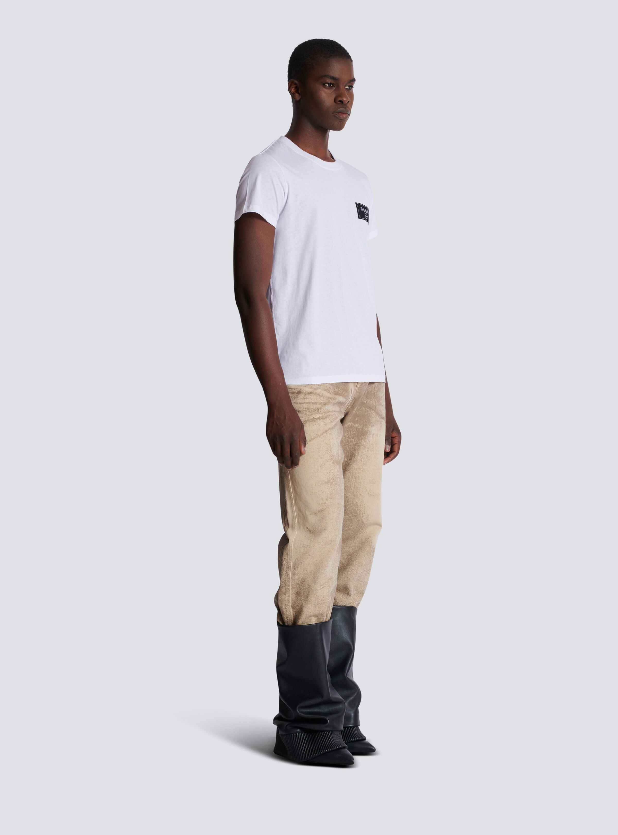 T-shirt with Balmain Couture label - 3