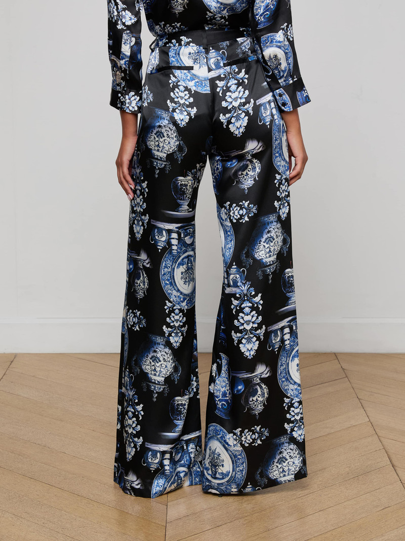 Pilar Silk Wide-Leg Pant 5
