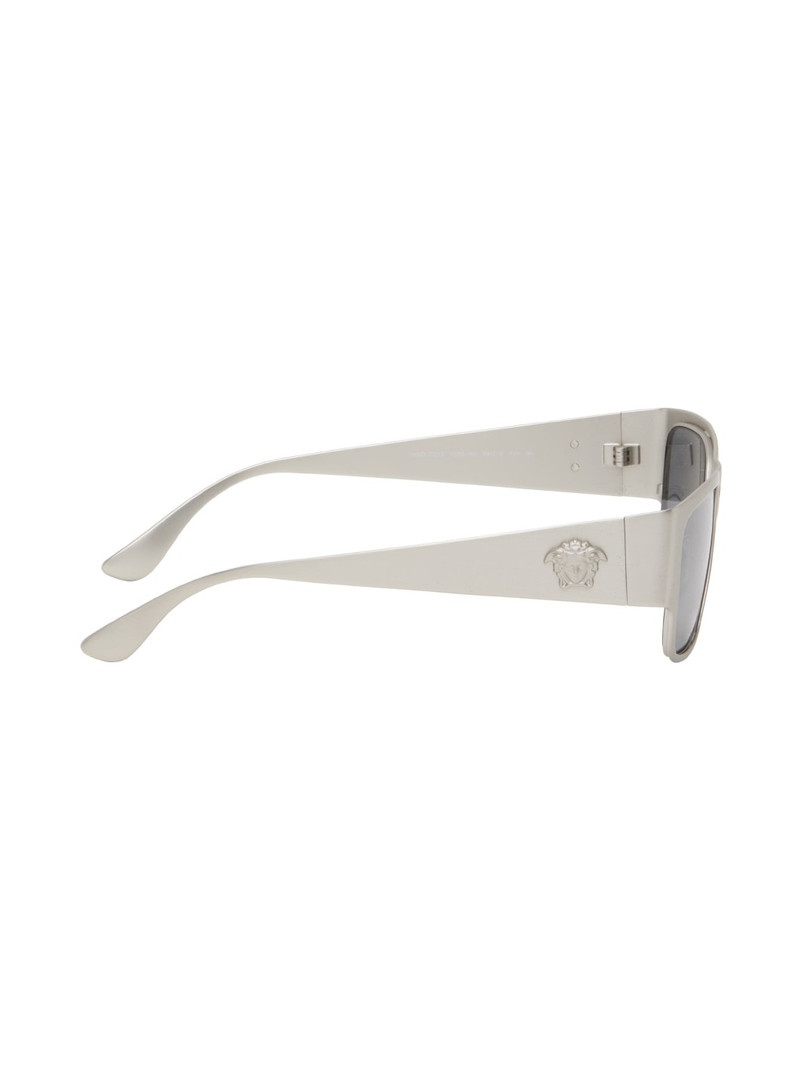 VERSACE Silver Rectangular Sunglasses outlook
