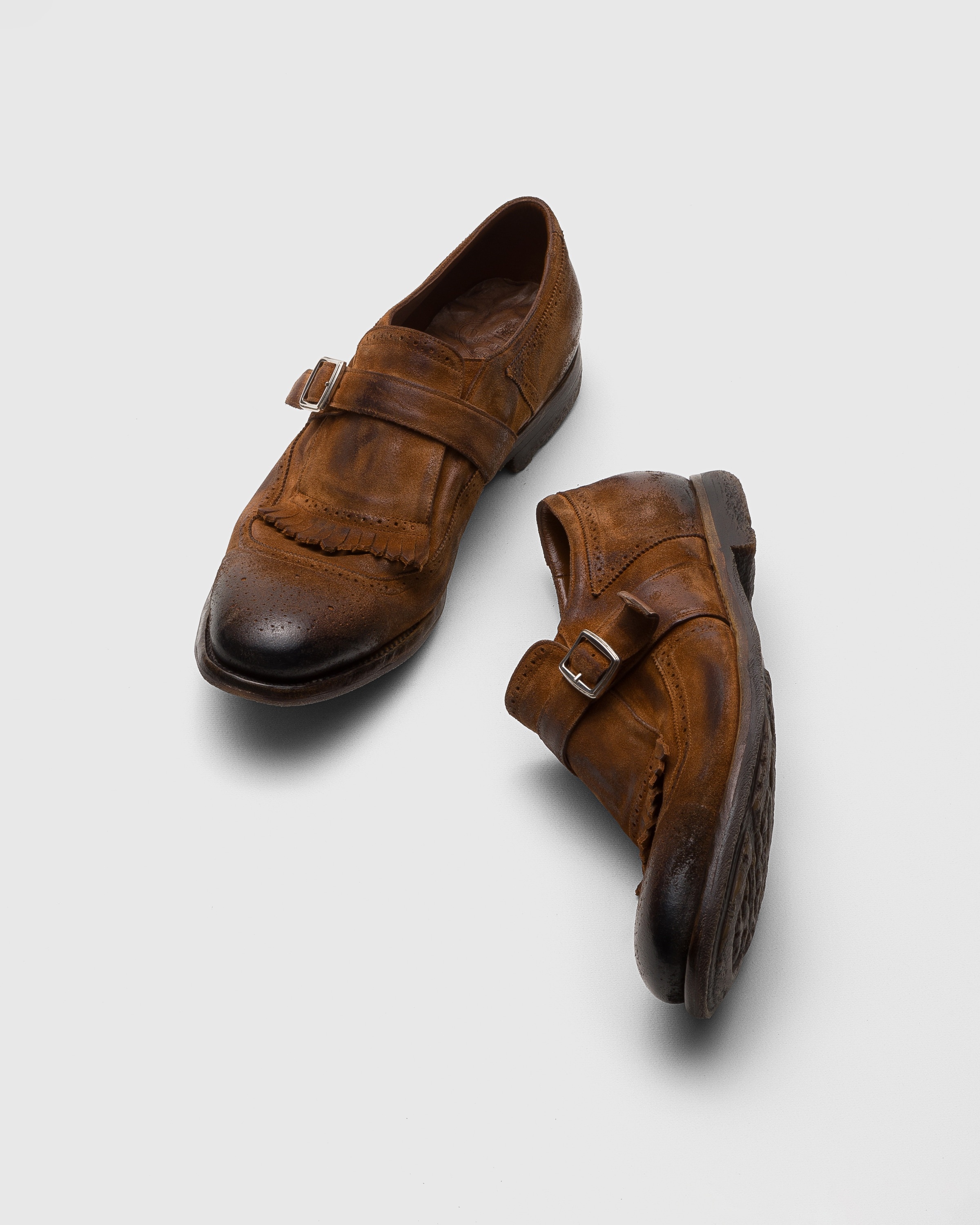 Vintage Suede Buckle Loafer - 2