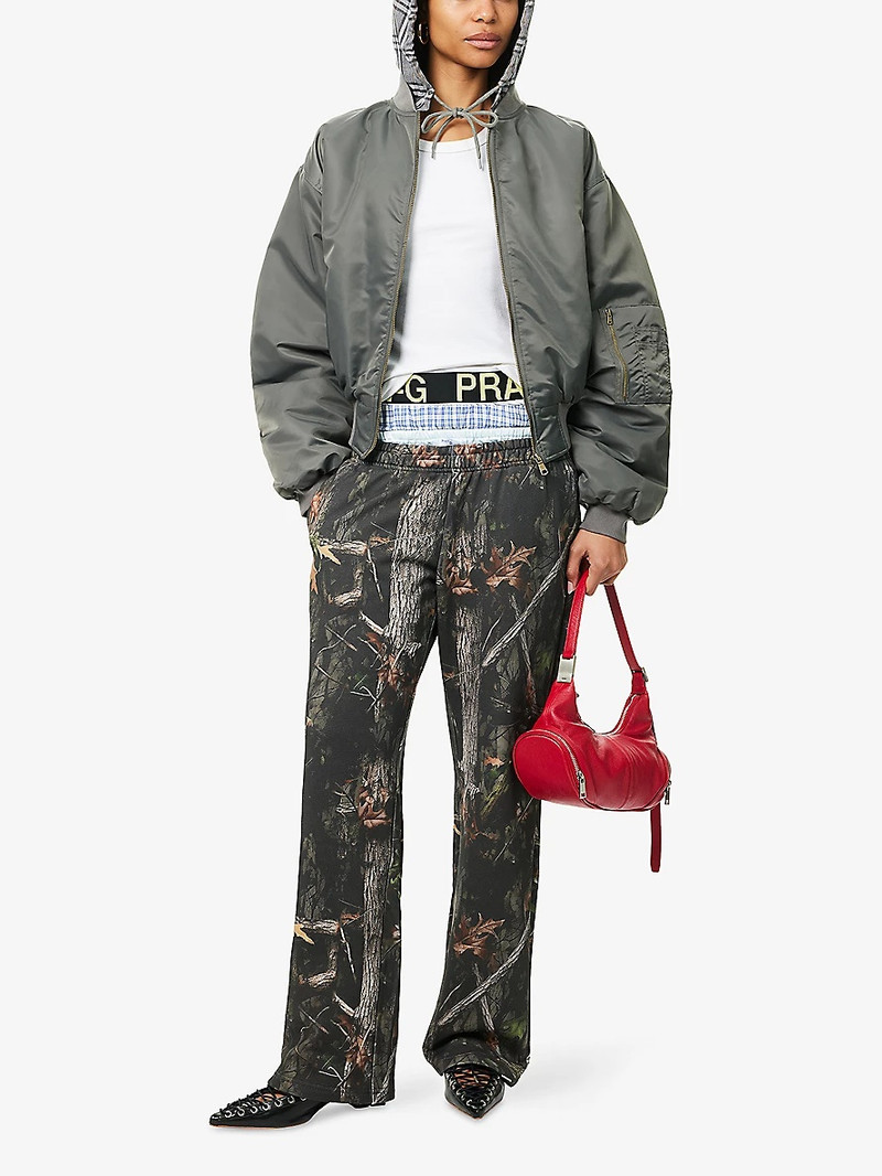 Praying Plaid-Hood Shell Bomber Jacket outlook