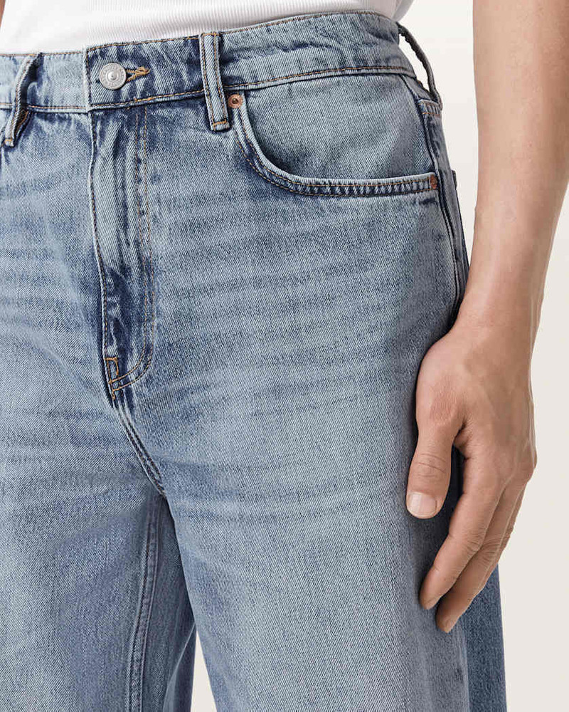 LENNY WIDE LEG DENIM JEANS 4