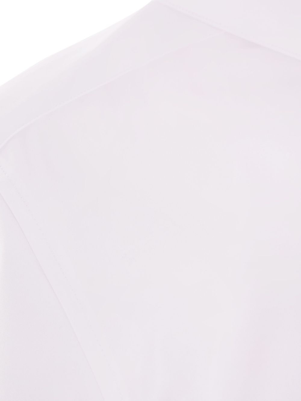 scarf-collar cotton shirt - 3