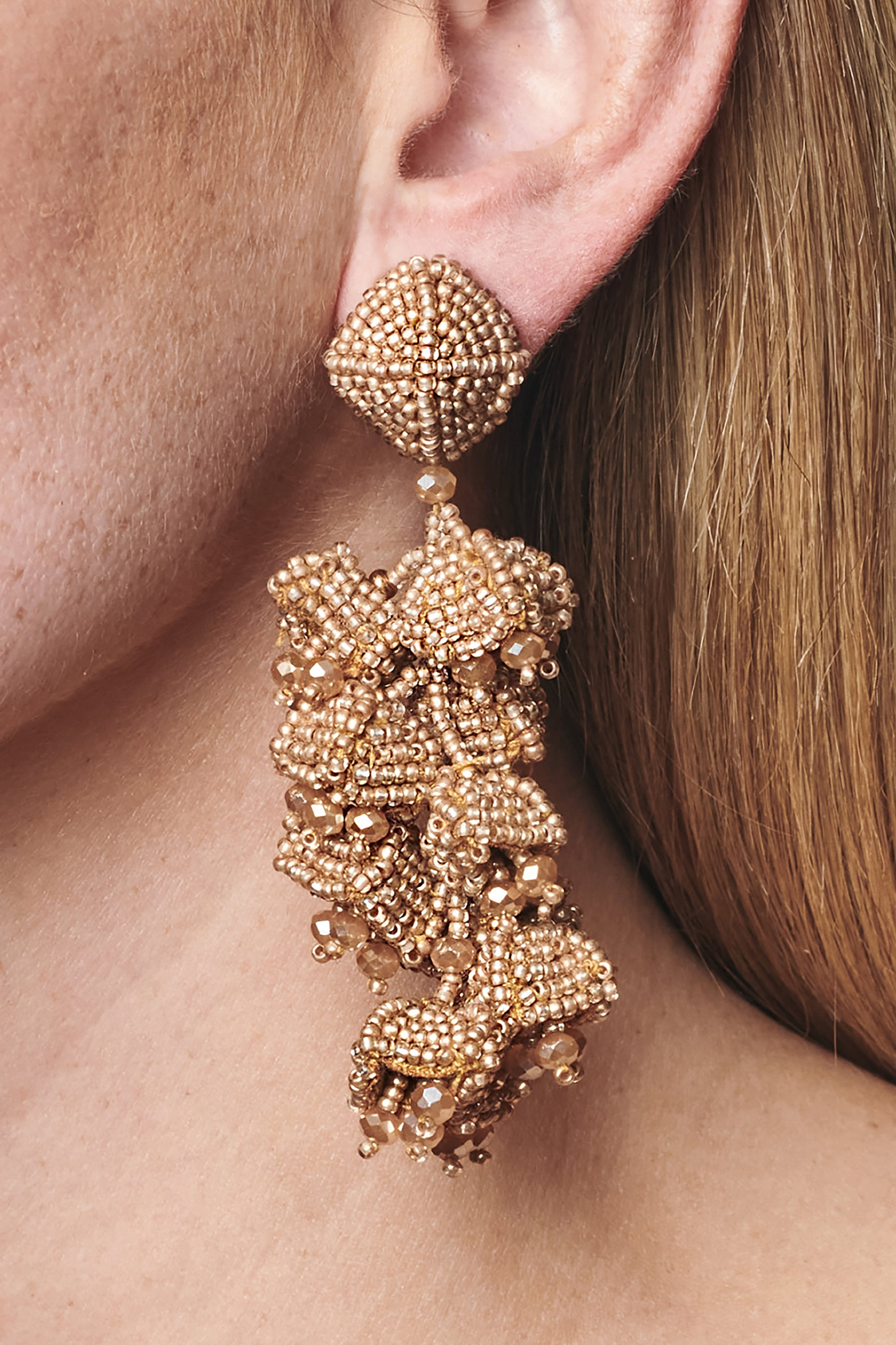 GRAPES EARRINGS - GOLD - 2