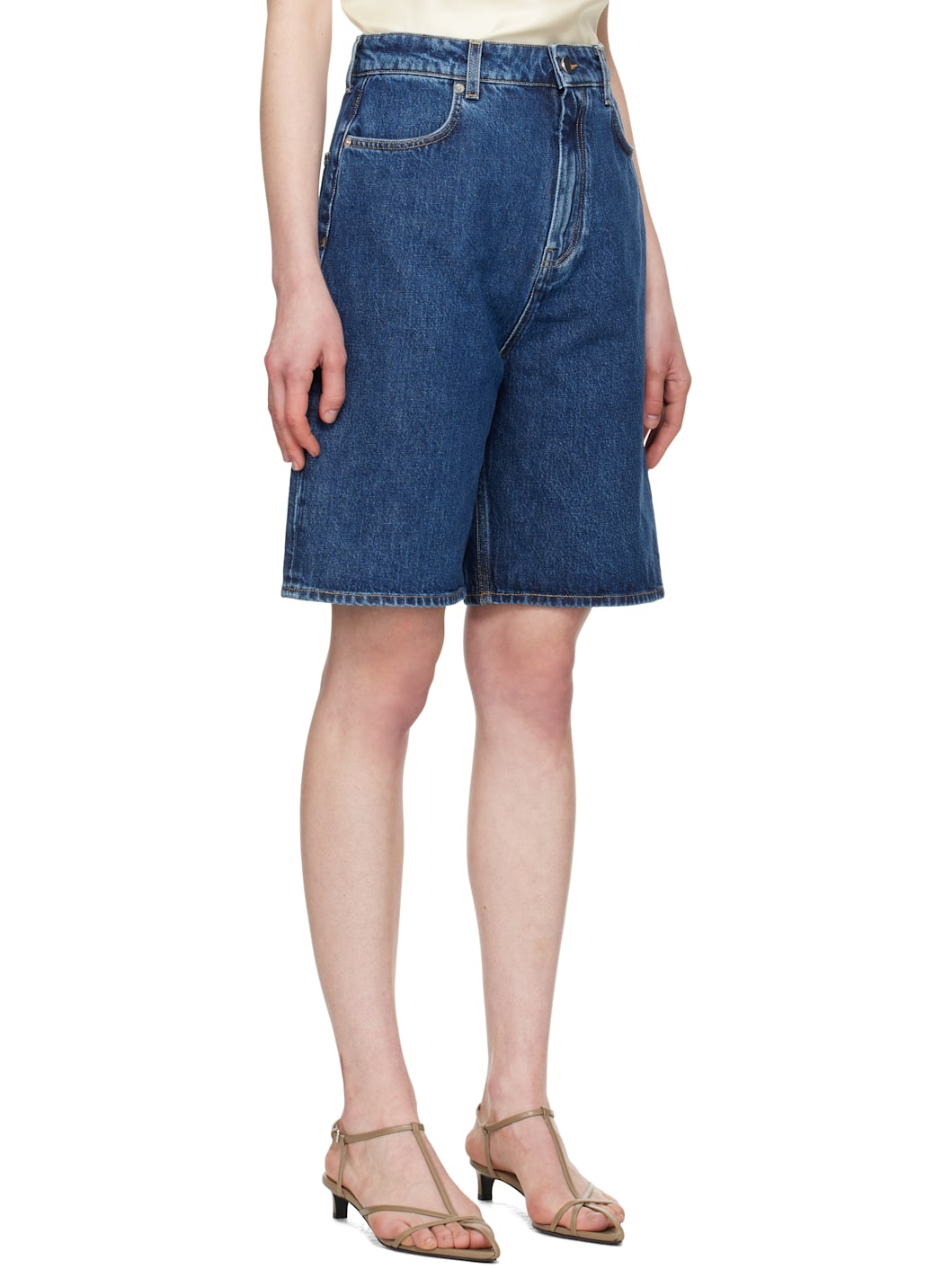Blue Isu Denim Shorts - 2