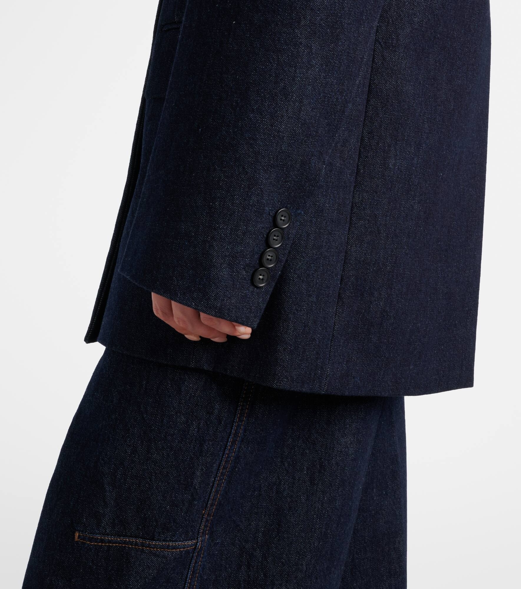 Ancella double-breasted denim blazer - 5