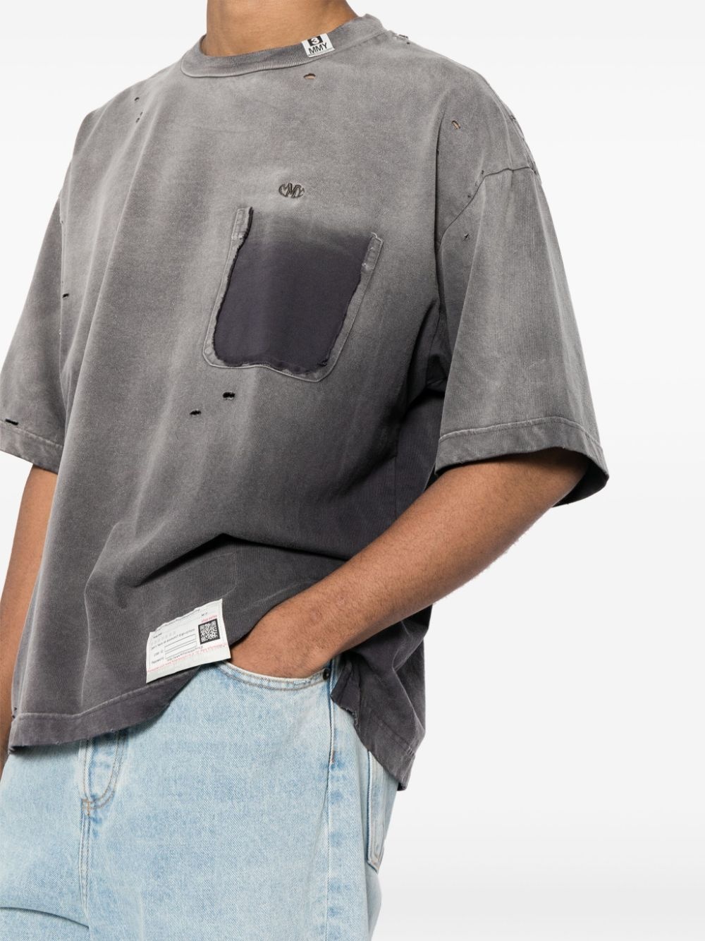 sun faded T-shirt - 5