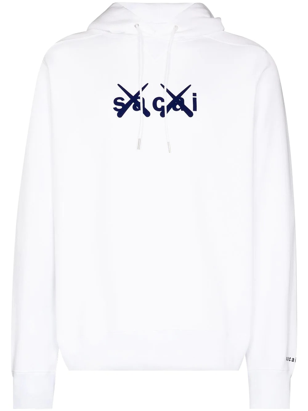 SACAI KAWS FLOCK PRNT HD SWT WHT - 1