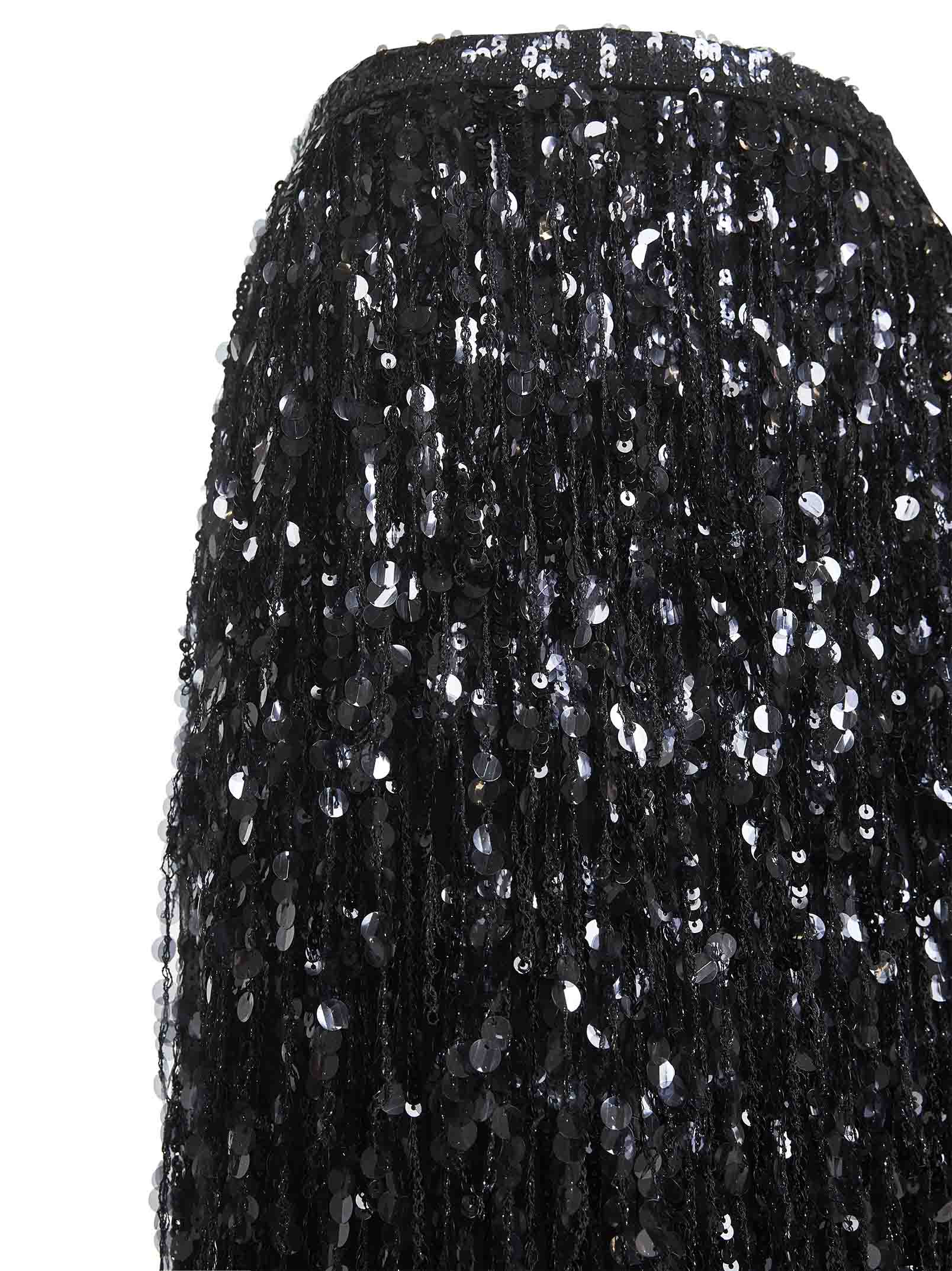 Brunello Cucinelli Women Black Crispy Silk Column Couture Skirt - 3