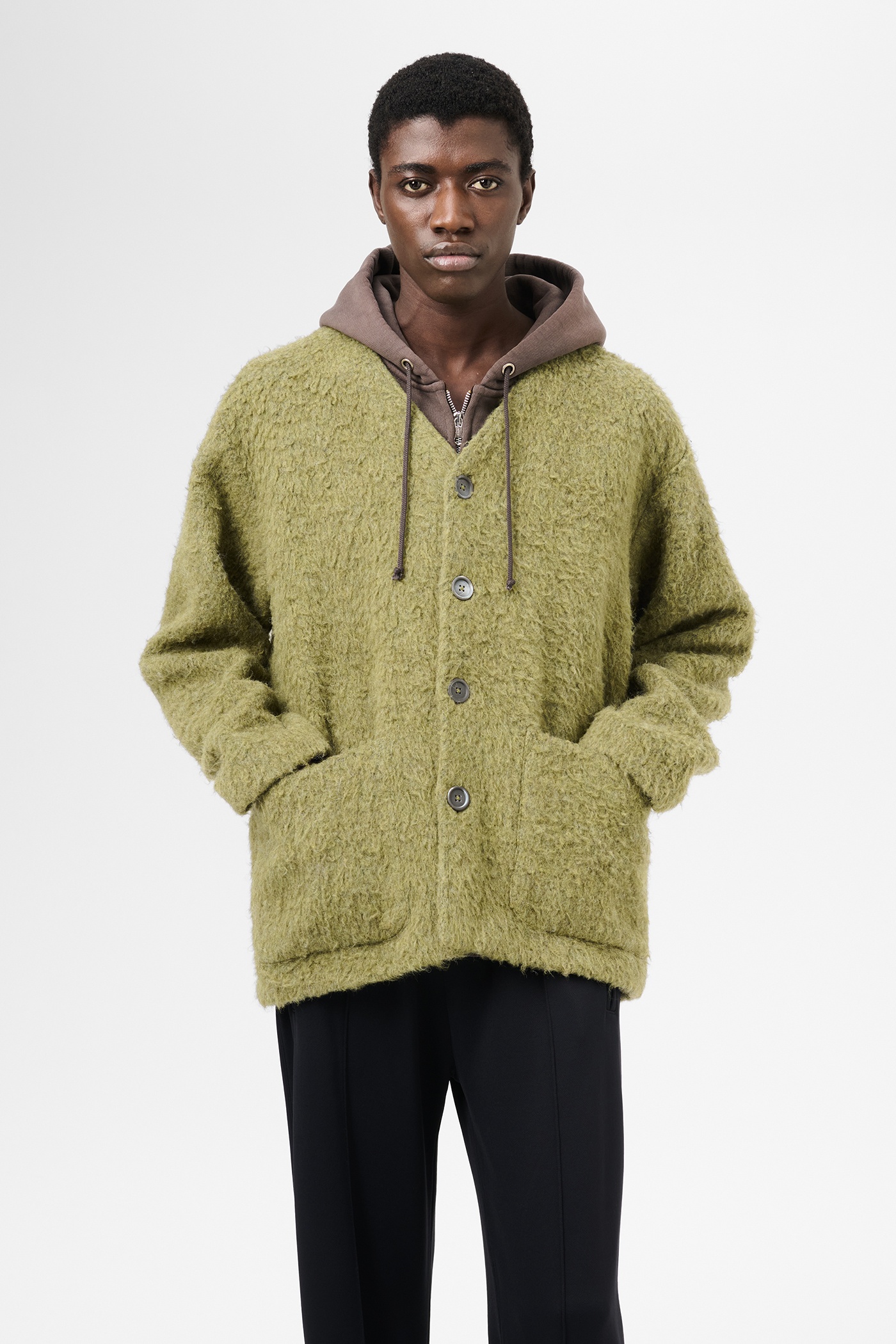Cardigan Fresh Moss Tumble Wool - 3