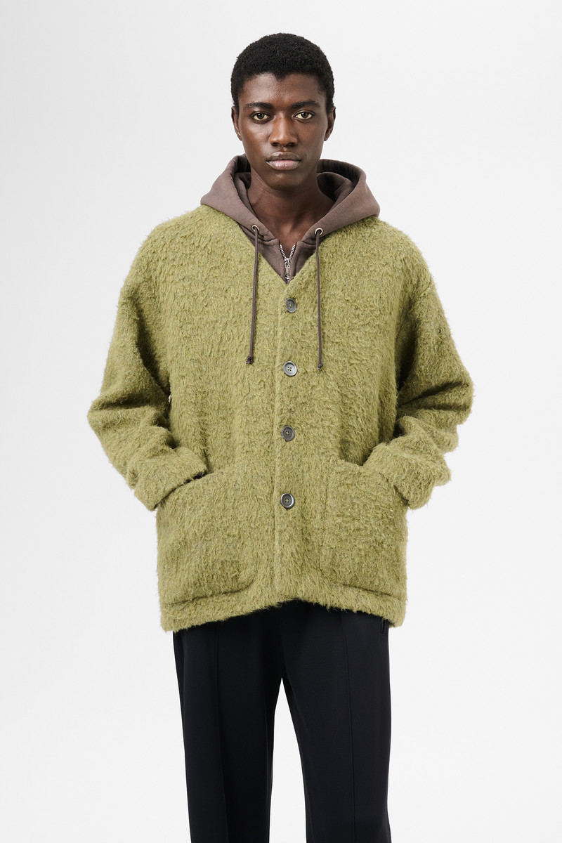Cardigan Fresh Moss Tumble Wool 3