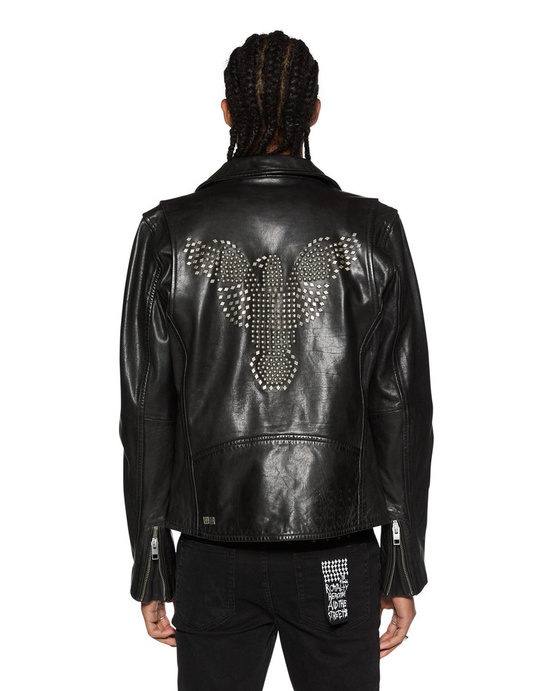 EAGLE LEATHER JACKET BLACK 1