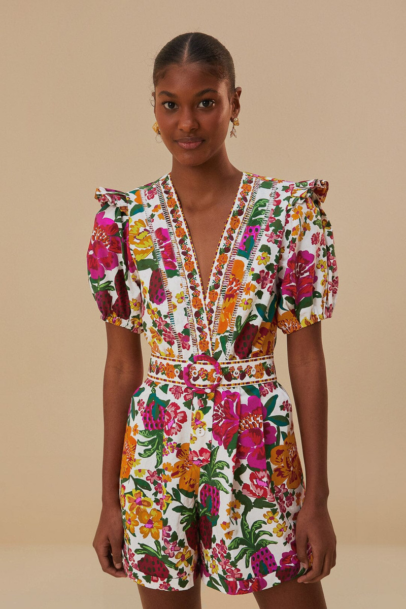 Off-White Flowerful Sketch Romper 1