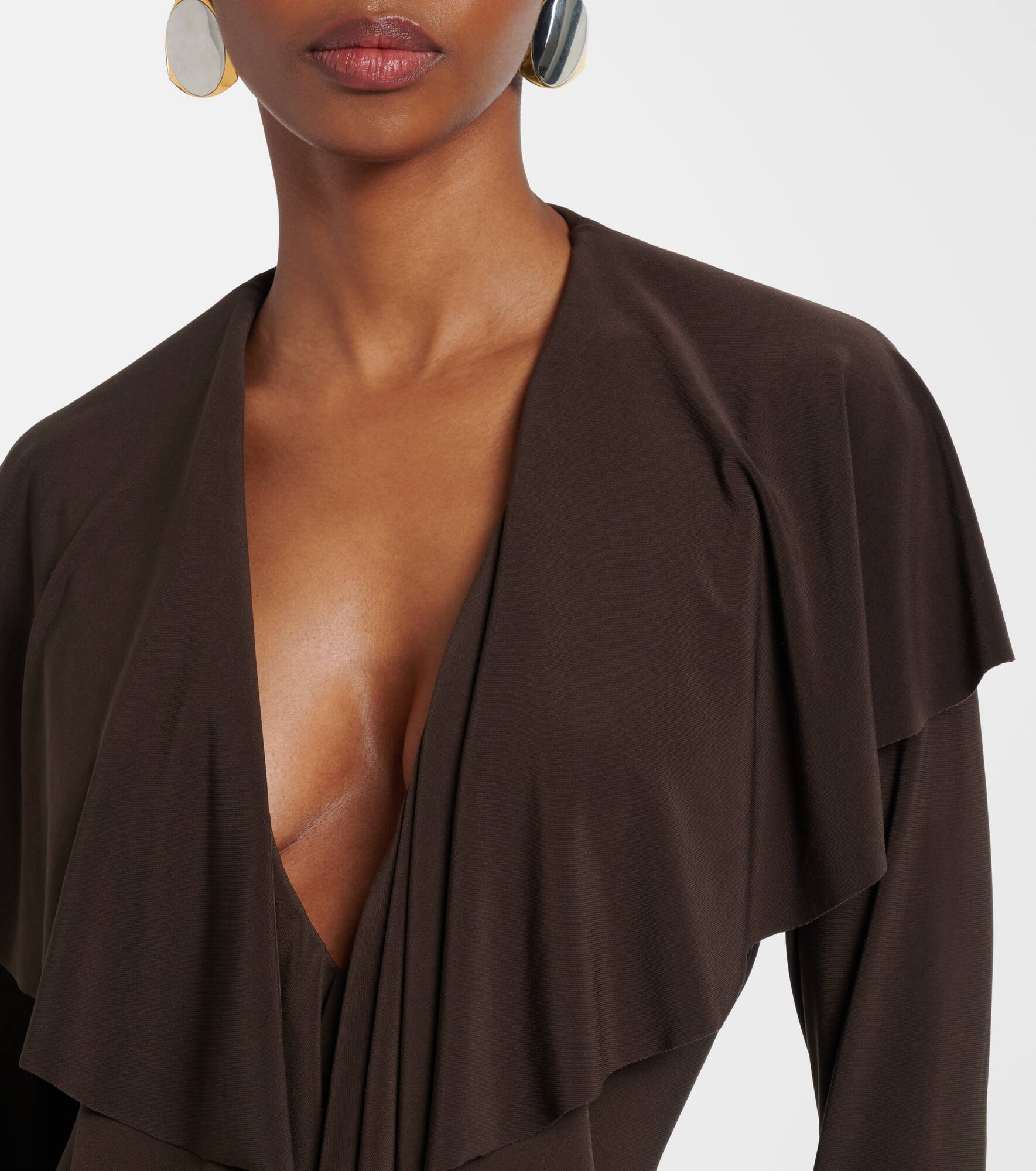 Ruffled jersey bodysuit - 5