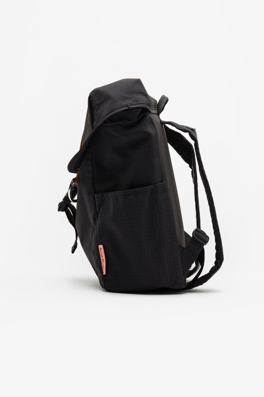 Nylon Backpack in Black - 3